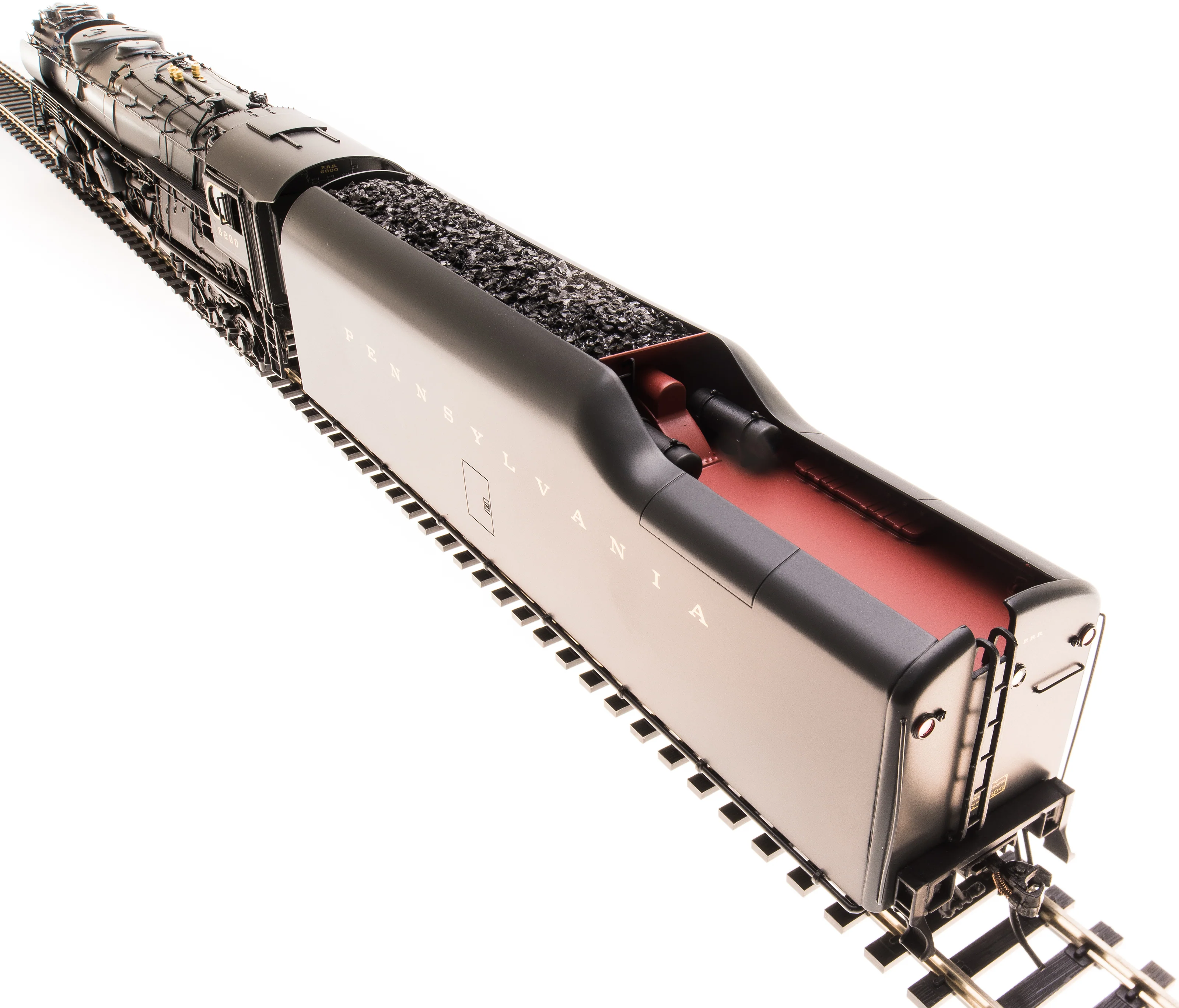 6185 PRR S2 6-8-6 Turbine #6200, with small smoke deflectors, Paragon4 Sound/DC/DCC, Smoke, HO - Image 3