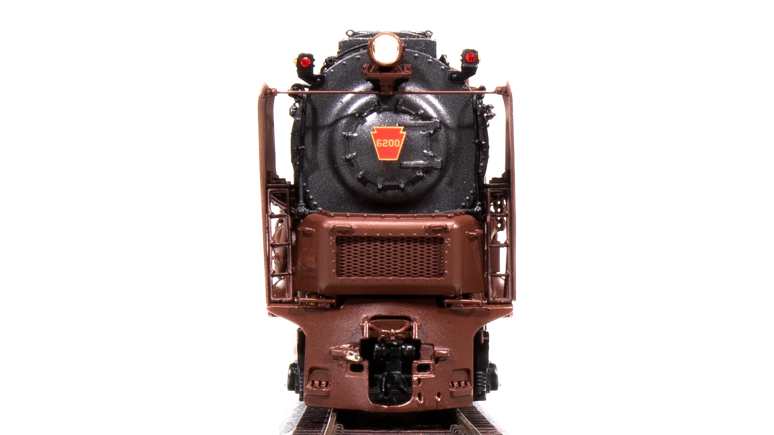 6188 PRR S2 6-8-6 Turbine #6200, Tuscan Red w/ 5-Stripes, w/ Large Smoke Deflectors, Paragon4 Sound/DC/DCC, Smoke, HO (Fantasy Paint Scheme) - Image 14