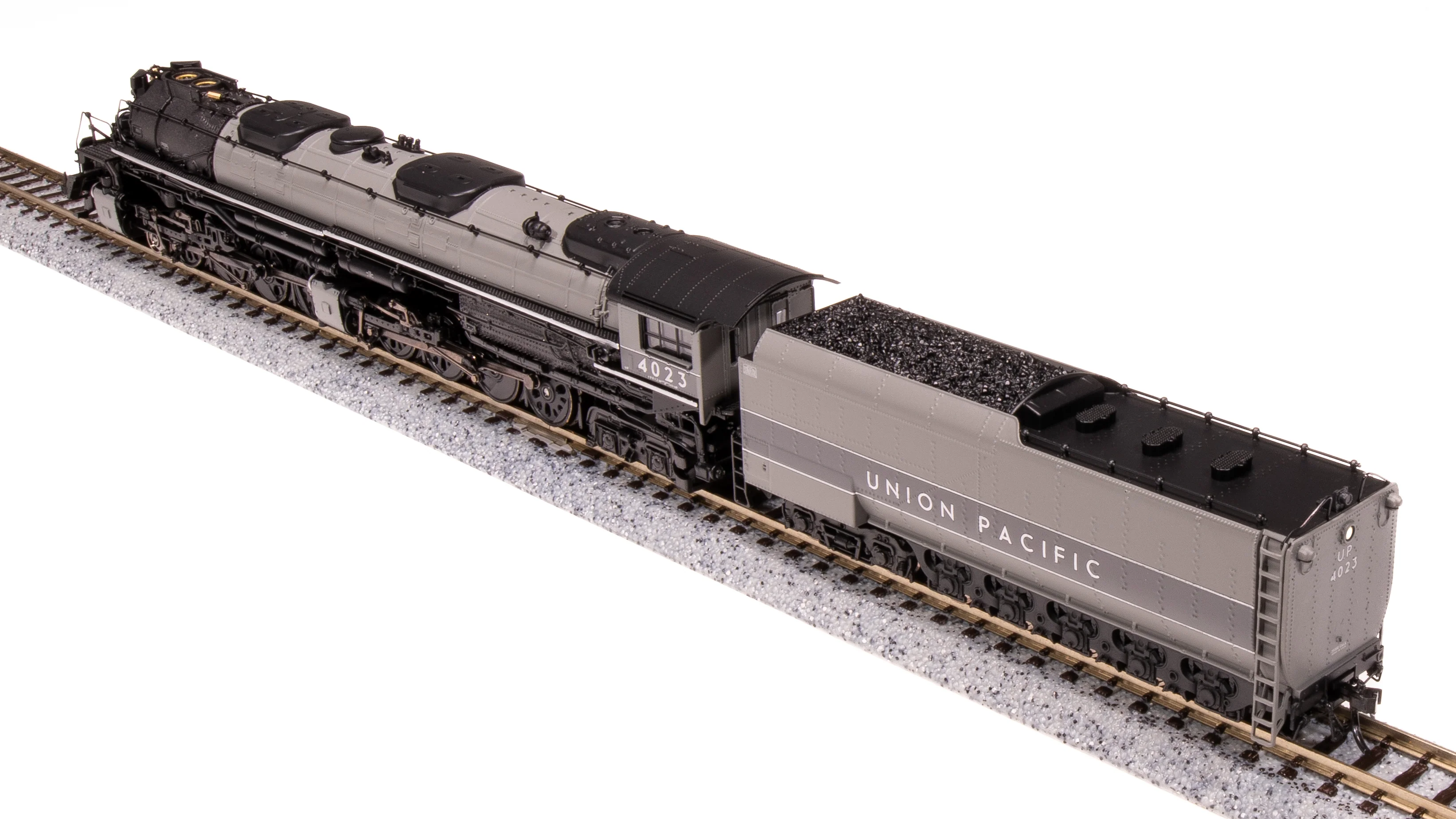 7238 UP Big Boy #4023, Two-Tone Gray w/ Aluminum, Wilson Aftercooler, 25-C-400 Coal Tender, Paragon4 Sound/DC/DCC, Smoke, N (Fantasy Paint Scheme) - Image 10
