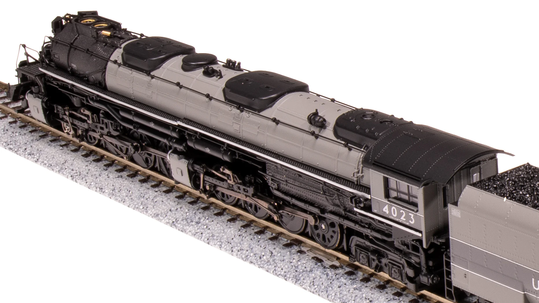 7238 UP Big Boy #4023, Two-Tone Gray w/ Aluminum, Wilson Aftercooler, 25-C-400 Coal Tender, Paragon4 Sound/DC/DCC, Smoke, N (Fantasy Paint Scheme) - Image 11