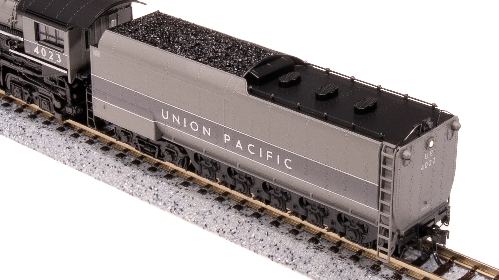 7238 UP Big Boy #4023, Two-Tone Gray w/ Aluminum, Wilson Aftercooler, 25-C-400 Coal Tender, Paragon4 Sound/DC/DCC, Smoke, N (Fantasy Paint Scheme) - Image 12