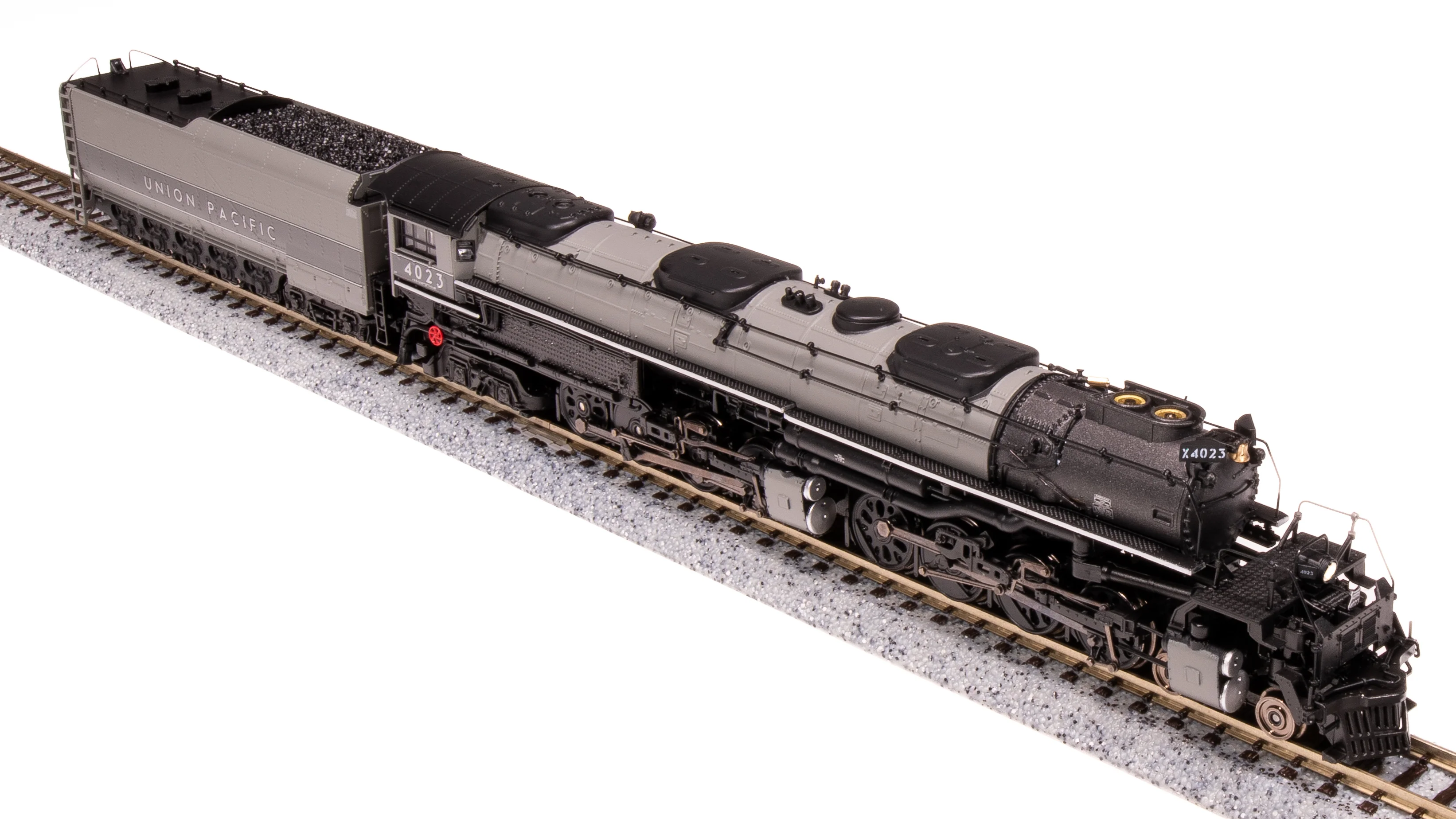 7238 UP Big Boy #4023, Two-Tone Gray w/ Aluminum, Wilson Aftercooler, 25-C-400 Coal Tender, Paragon4 Sound/DC/DCC, Smoke, N (Fantasy Paint Scheme) - Image 7