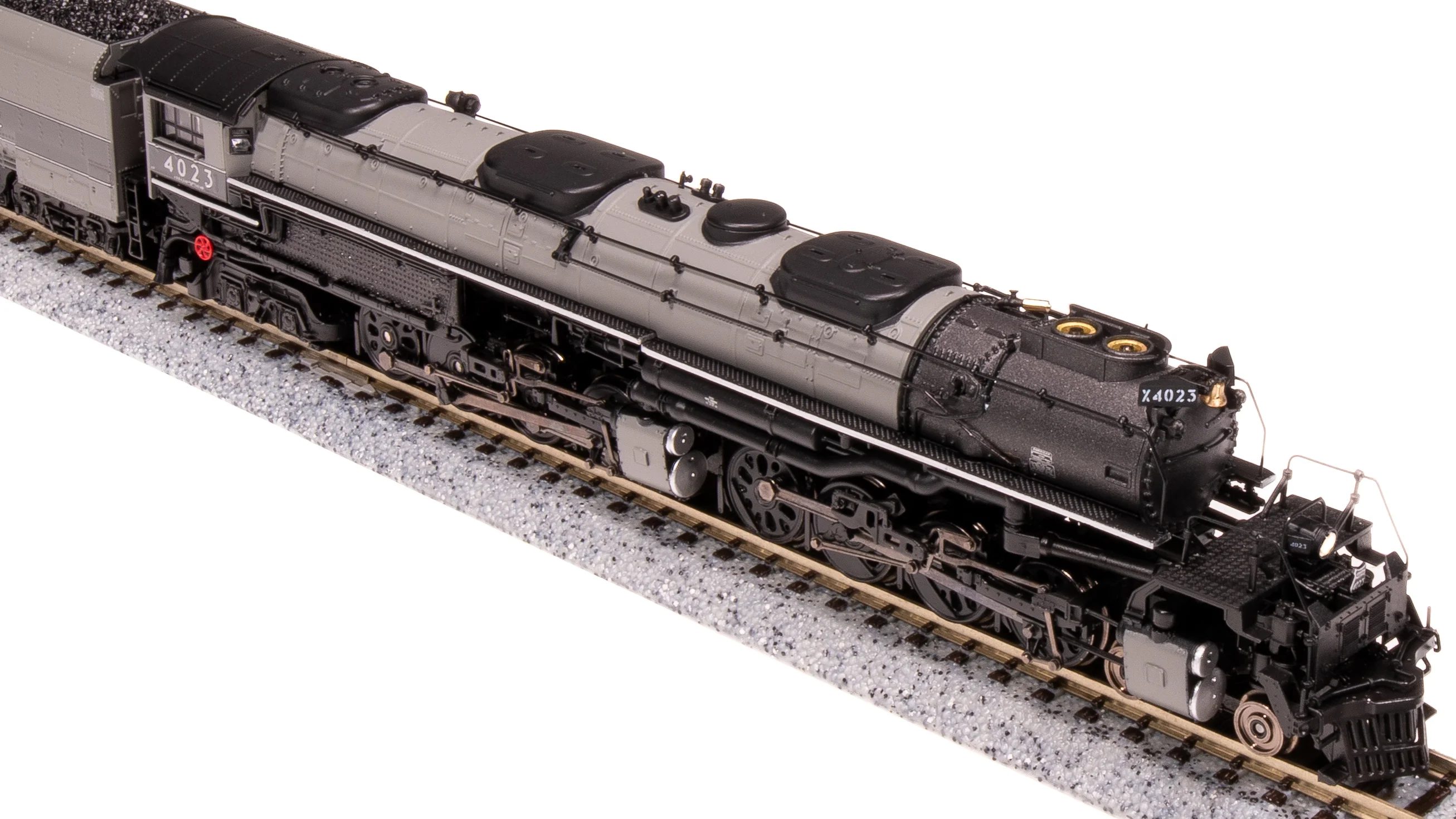 7238 UP Big Boy #4023, Two-Tone Gray w/ Aluminum, Wilson Aftercooler, 25-C-400 Coal Tender, Paragon4 Sound/DC/DCC, Smoke, N (Fantasy Paint Scheme) - Image 8