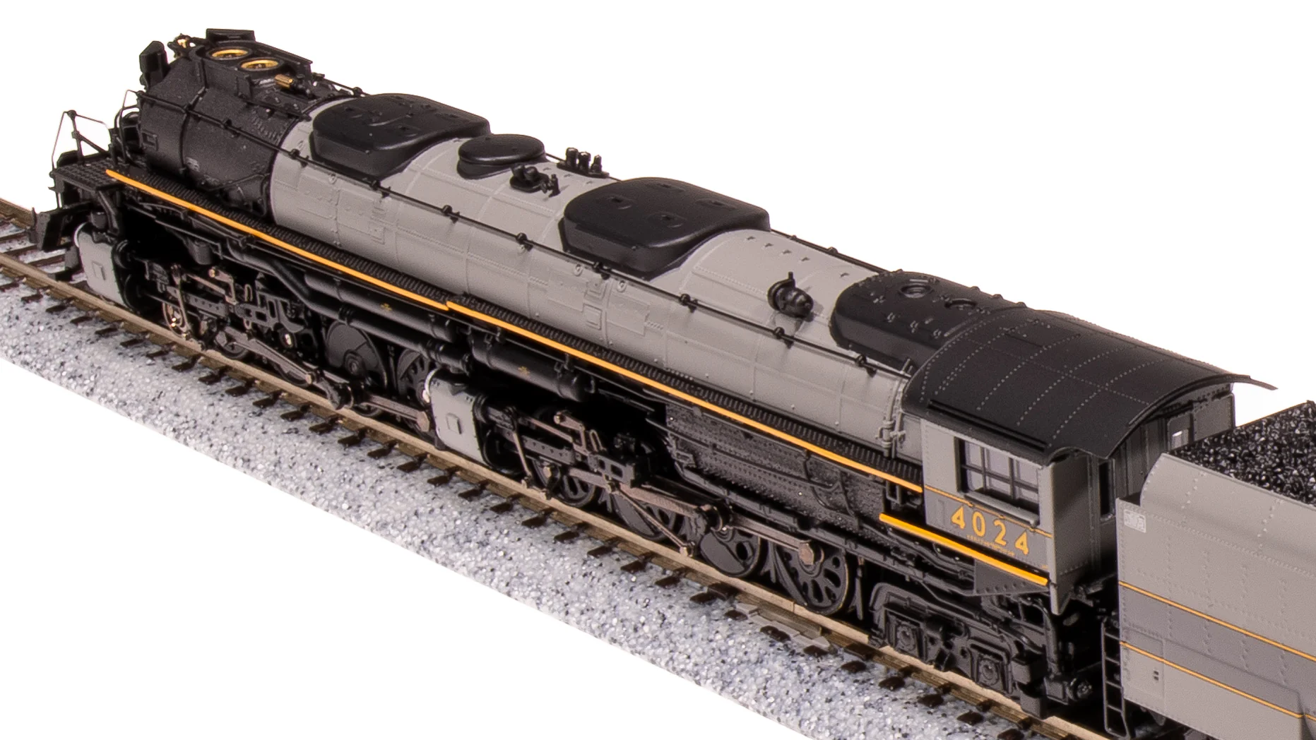 7239 UP Big Boy #4024, Two-Tone Gray w/ Yellow, Wilson Aftercooler, 25-C-400 Coal Tender, Paragon4 Sound/DC/DCC, Smoke, N (Fantasy Paint Scheme) - Image 12