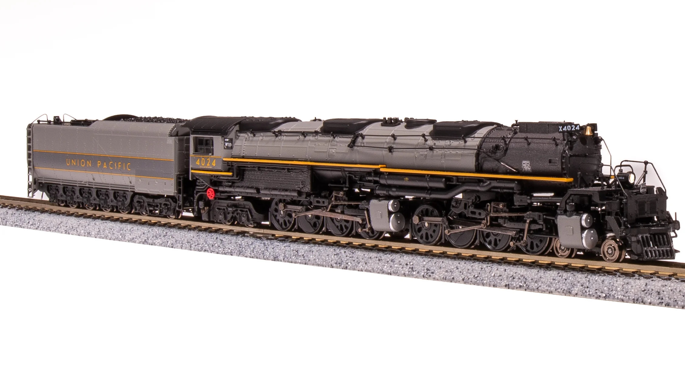 7239 UP Big Boy #4024, Two-Tone Gray w/ Yellow, Wilson Aftercooler, 25-C-400 Coal Tender, Paragon4 Sound/DC/DCC, Smoke, N (Fantasy Paint Scheme) - Image 13