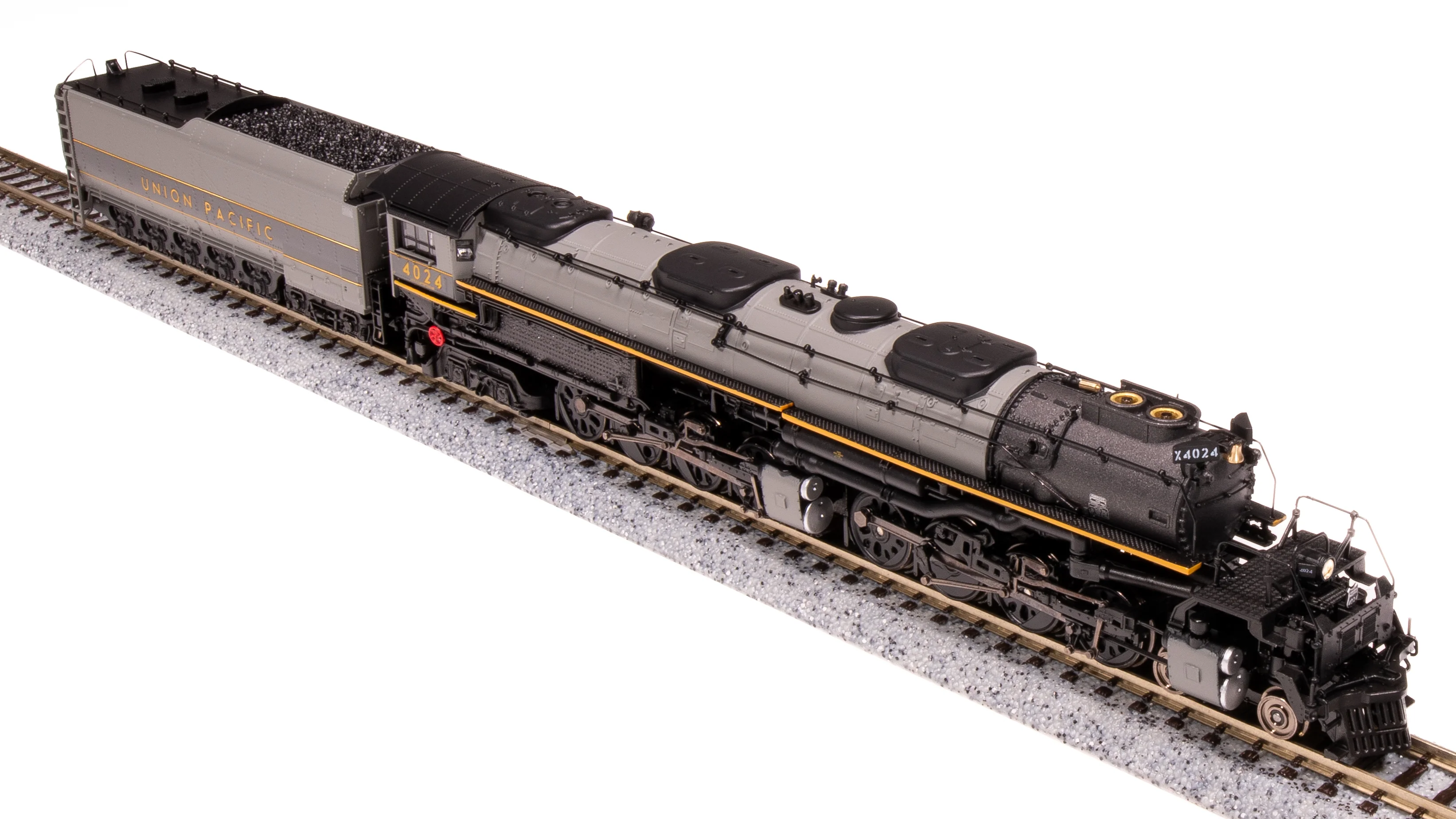 7239 UP Big Boy #4024, Two-Tone Gray w/ Yellow, Wilson Aftercooler, 25-C-400 Coal Tender, Paragon4 Sound/DC/DCC, Smoke, N (Fantasy Paint Scheme) - Image 8