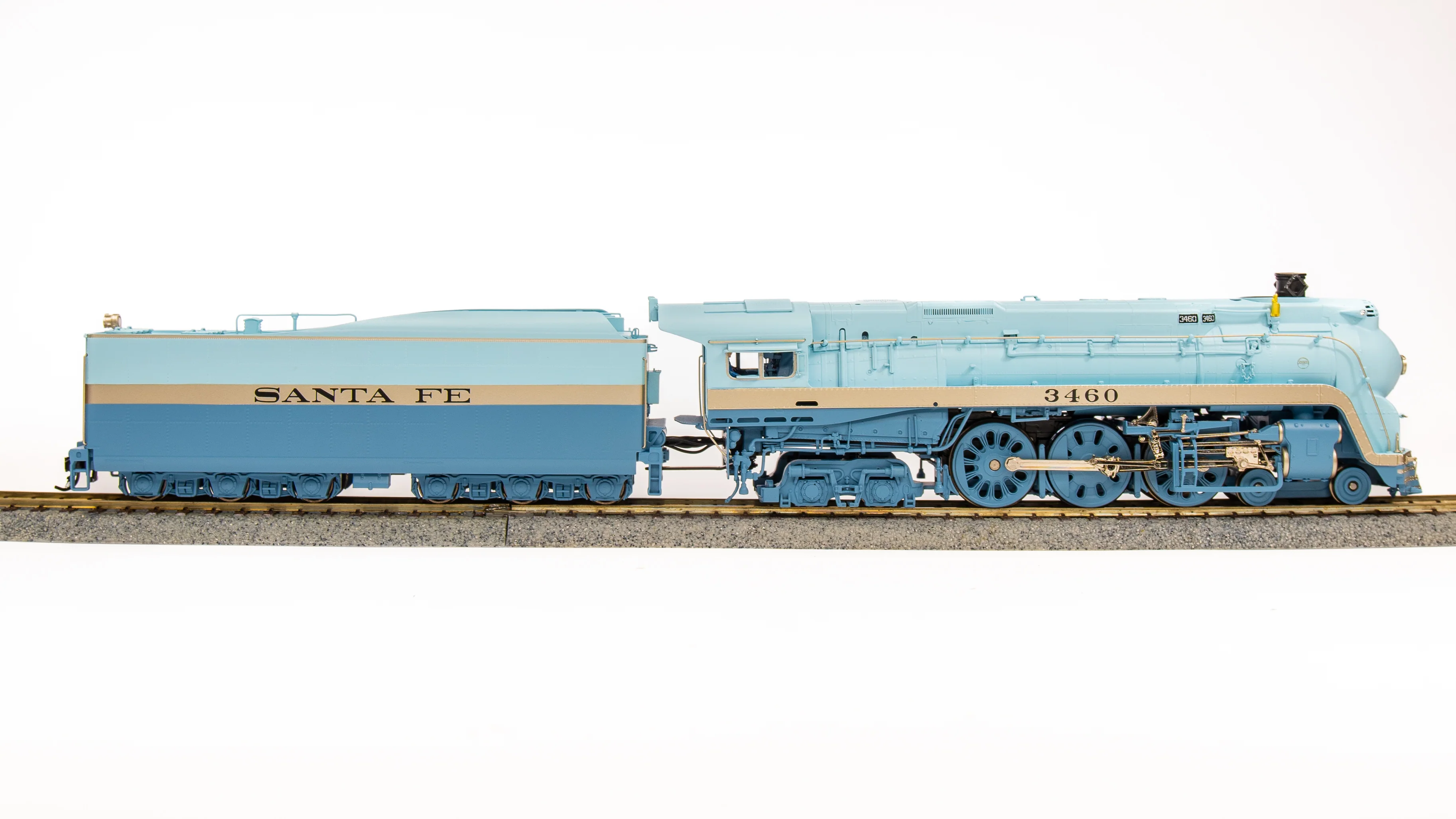 7395 ATSF Blue Goose, #3460, 1951 - 1953 Appearance, No-Sound/DCC-Ready, HO - Image 3