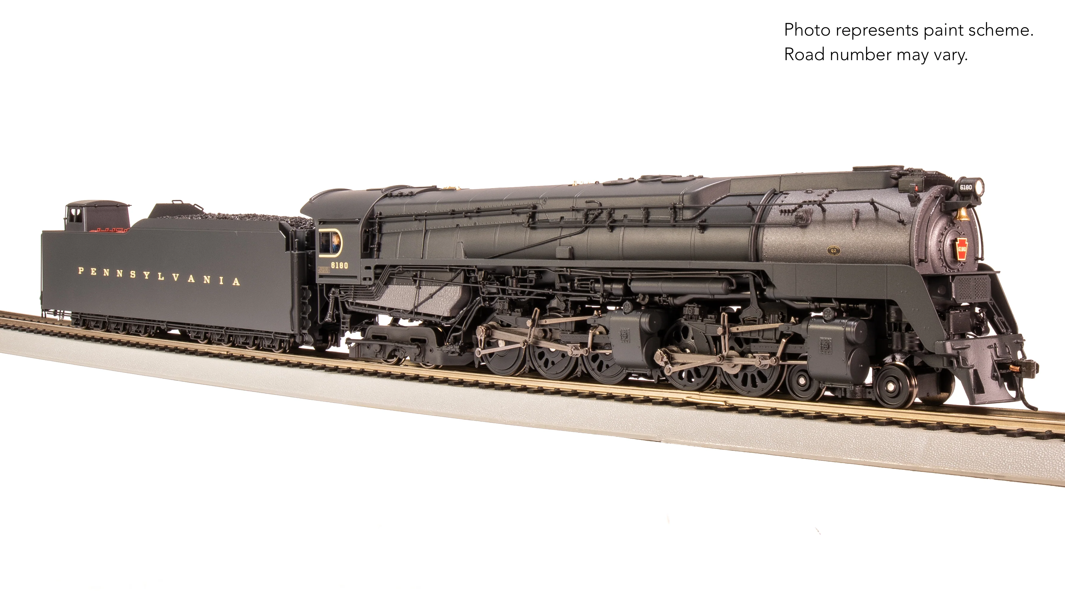 7802 PRR Q2 Duplex, 4-4-6-4, #6180, Production Version, 18,000 gallon tender, Paragon4 Sound/DC/DCC, Smoke, HO - Image 17