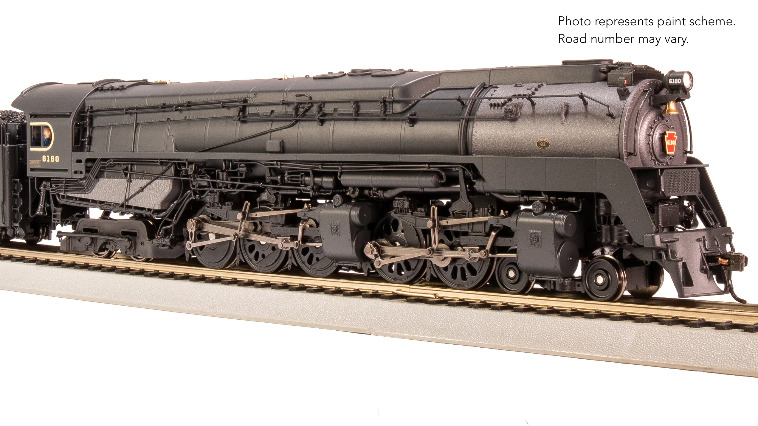 7802 PRR Q2 Duplex, 4-4-6-4, #6180, Production Version, 18,000 gallon tender, Paragon4 Sound/DC/DCC, Smoke, HO - Image 18