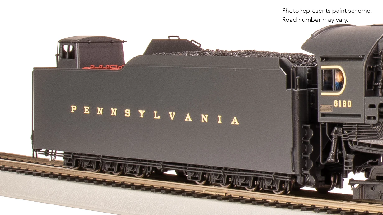 7802 PRR Q2 Duplex, 4-4-6-4, #6180, Production Version, 18,000 gallon tender, Paragon4 Sound/DC/DCC, Smoke, HO - Image 19