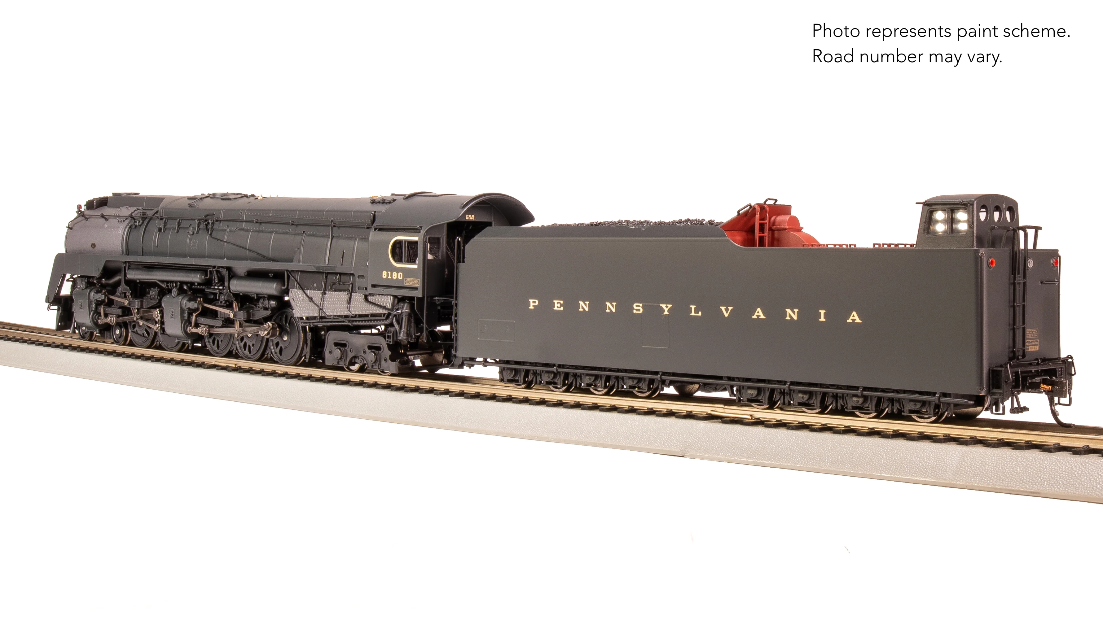 7802 PRR Q2 Duplex, 4-4-6-4, #6180, Production Version, 18,000 gallon tender, Paragon4 Sound/DC/DCC, Smoke, HO - Image 20