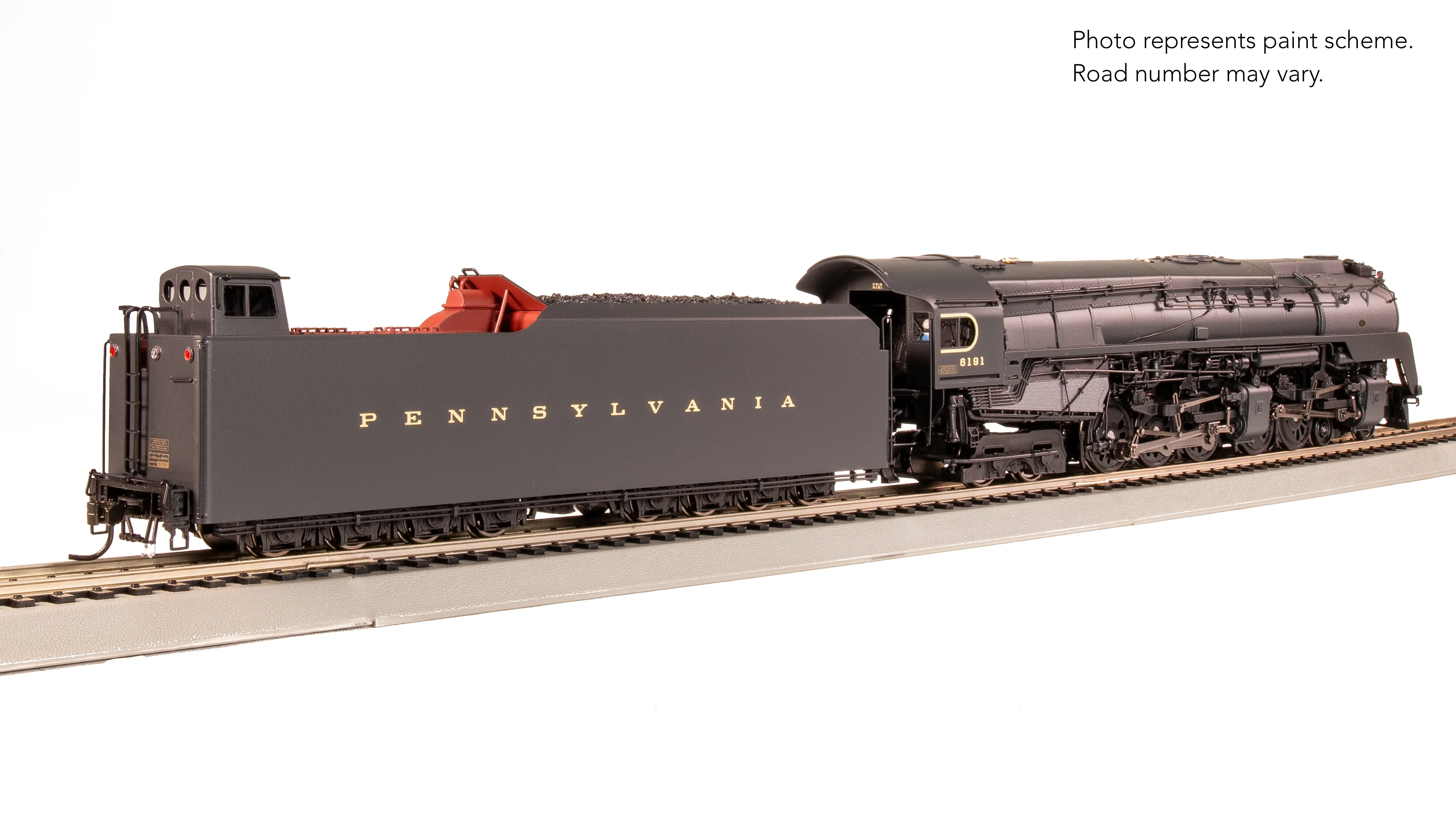 7804 PRR Q2 Duplex, 4-4-6-4, #6191, Production Version, 18,000 gallon tender, Paragon4 Sound/DC/DCC, Smoke, HO - Image 10