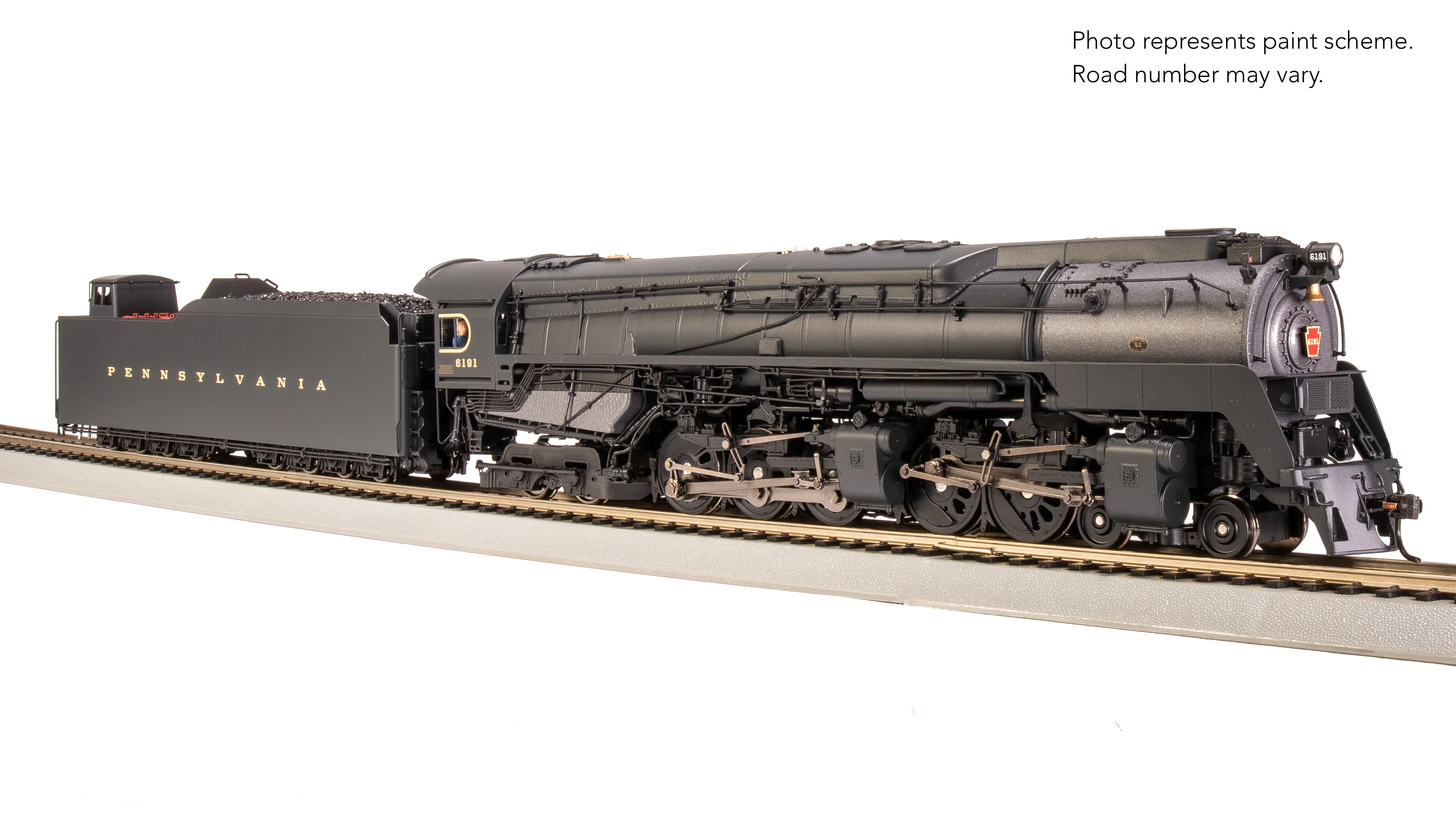 7804 PRR Q2 Duplex, 4-4-6-4, #6191, Production Version, 18,000 gallon tender, Paragon4 Sound/DC/DCC, Smoke, HO - Image 17