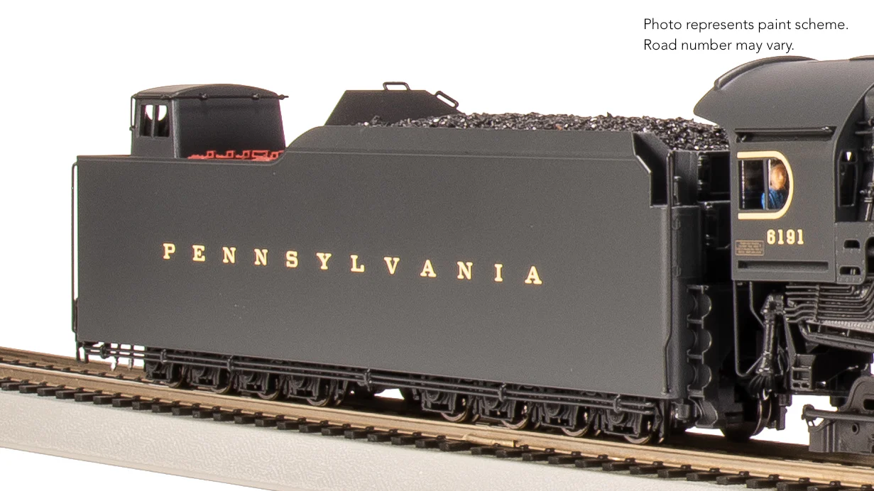 7804 PRR Q2 Duplex, 4-4-6-4, #6191, Production Version, 18,000 gallon tender, Paragon4 Sound/DC/DCC, Smoke, HO - Image 19