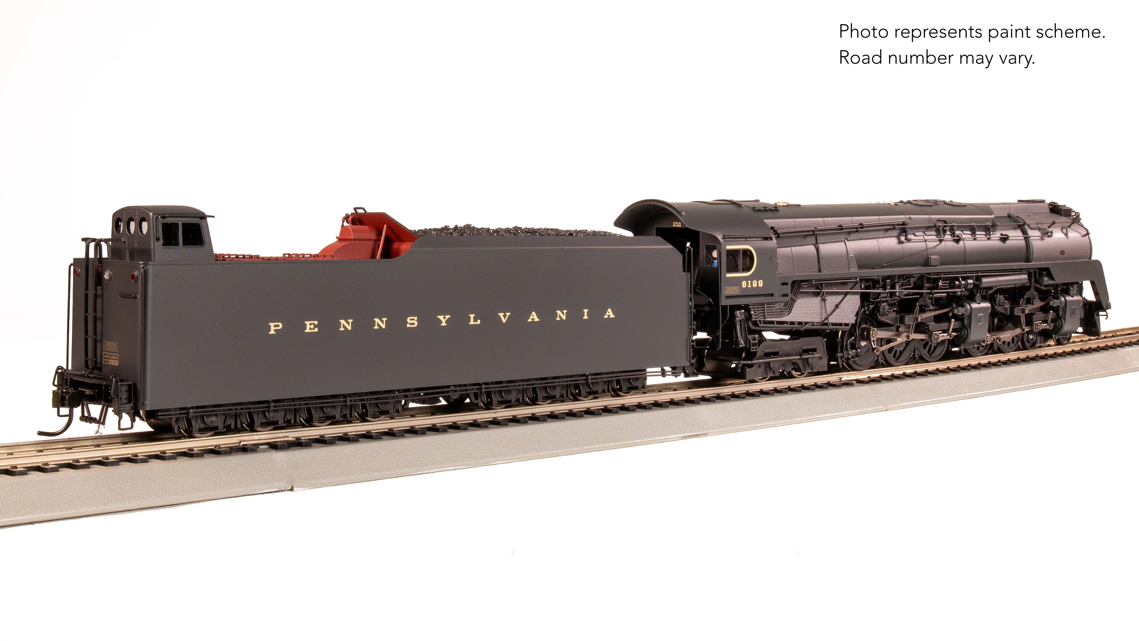 7805 PRR Q2 Duplex, 4-4-6-4, #6199, Production Version, 18,000 gallon tender, Paragon4 Sound/DC/DCC, Smoke, HO - Image 10