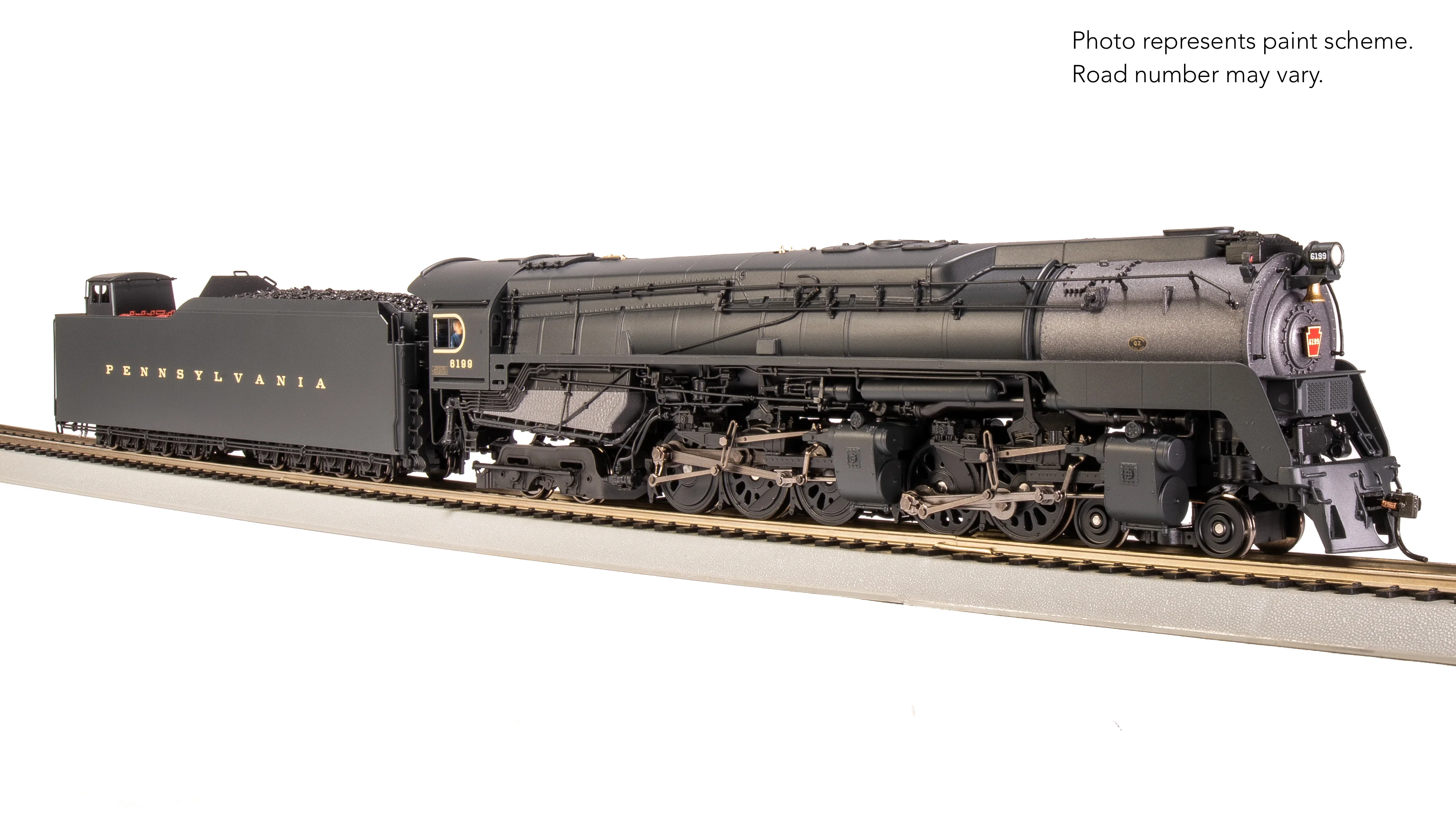 7805 PRR Q2 Duplex, 4-4-6-4, #6199, Production Version, 18,000 gallon tender, Paragon4 Sound/DC/DCC, Smoke, HO - Image 17