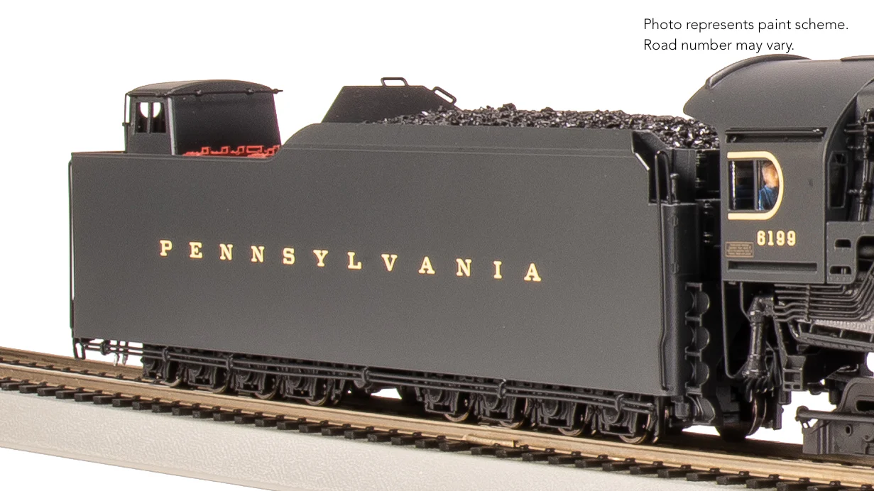 7805 PRR Q2 Duplex, 4-4-6-4, #6199, Production Version, 18,000 gallon tender, Paragon4 Sound/DC/DCC, Smoke, HO - Image 19