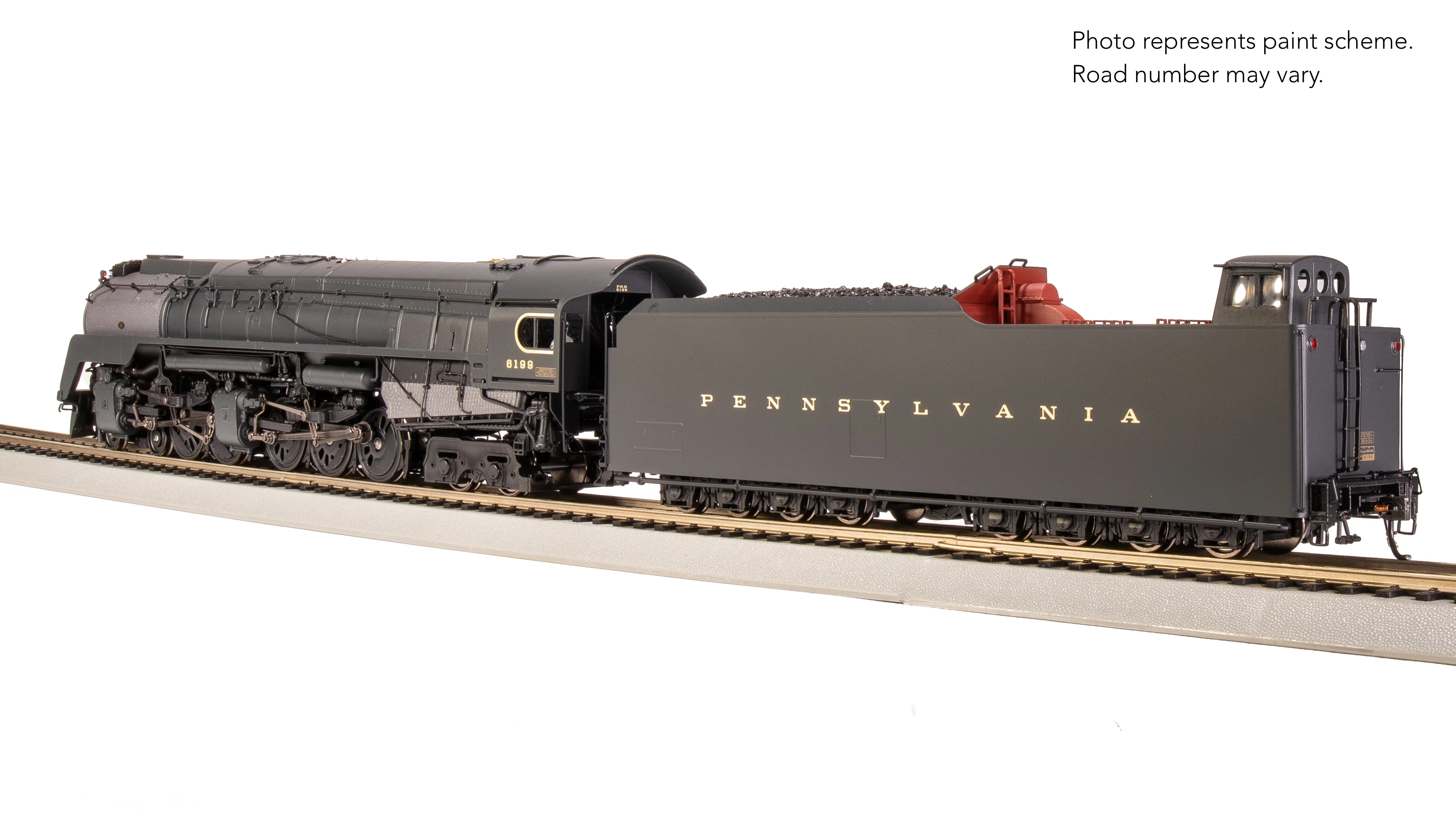 7805 PRR Q2 Duplex, 4-4-6-4, #6199, Production Version, 18,000 gallon tender, Paragon4 Sound/DC/DCC, Smoke, HO - Image 20