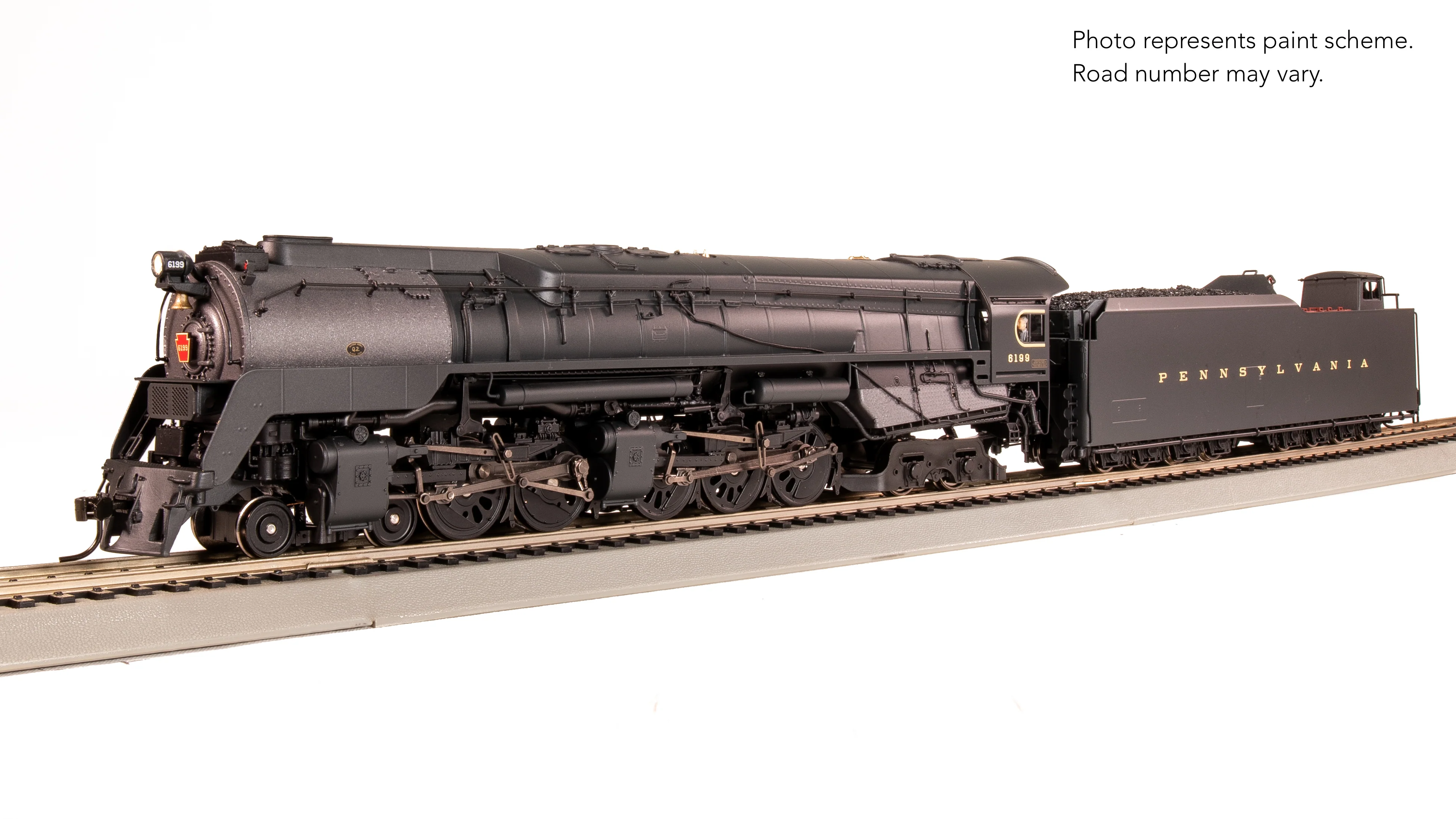 7805 PRR Q2 Duplex, 4-4-6-4, #6199, Production Version, 18,000 gallon tender, Paragon4 Sound/DC/DCC, Smoke, HO - Image 7