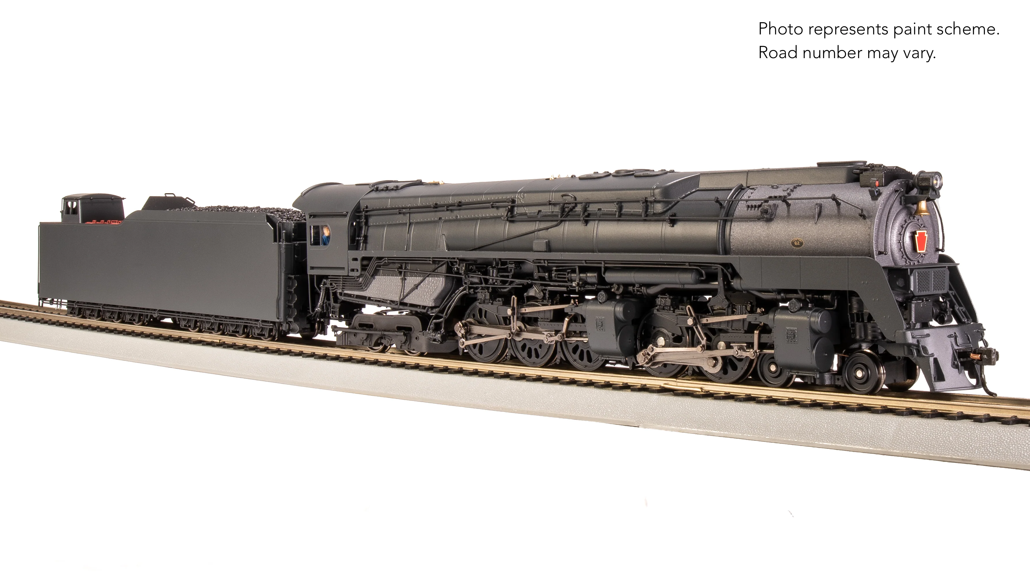 7806 PRR Q2 Duplex, 4-4-6-4, Unlettered, Production Version, 18,000 gallon tender, Paragon4 Sound/DC/DCC, Smoke, HO - Image 17