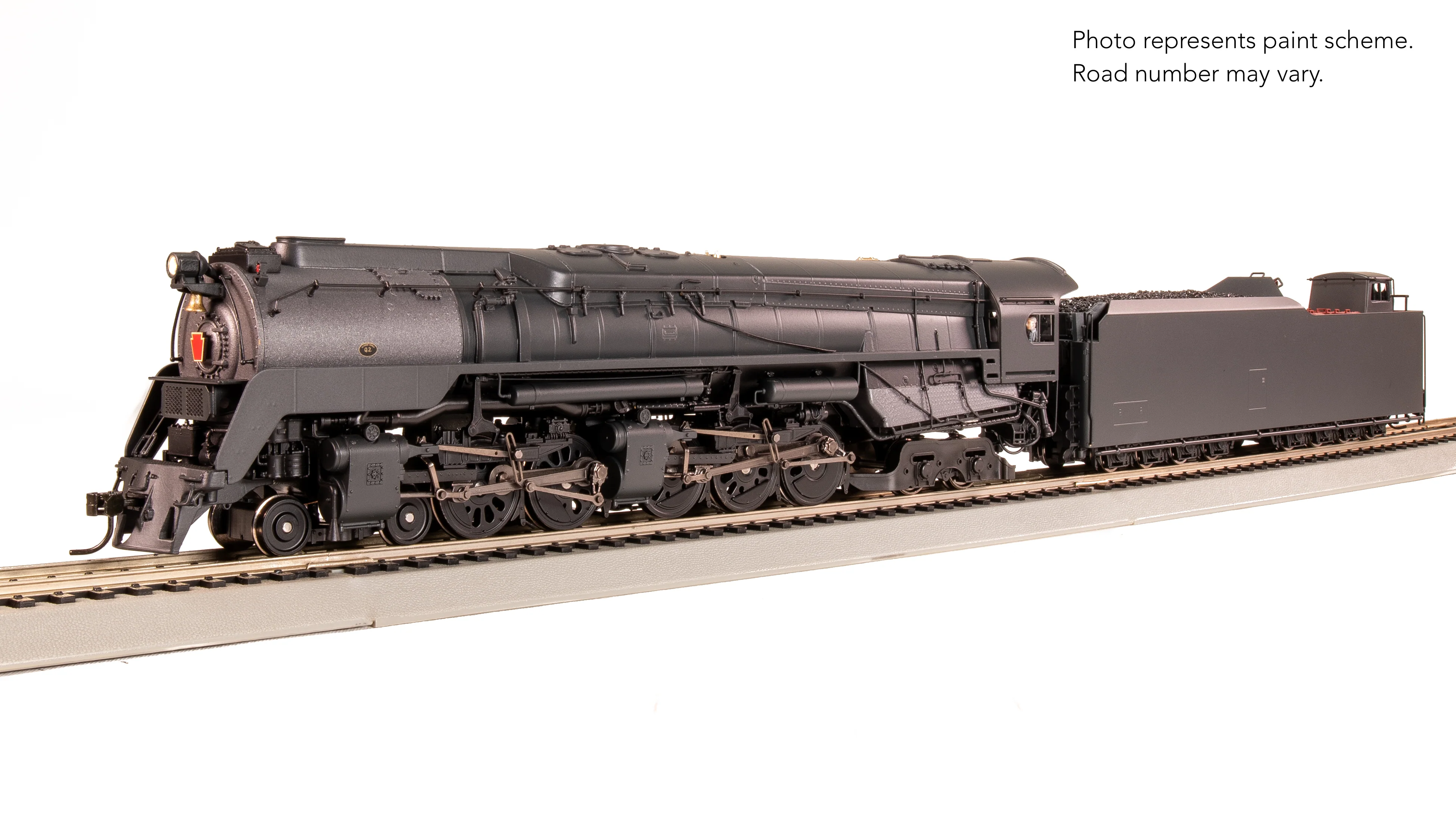 7806 PRR Q2 Duplex, 4-4-6-4, Unlettered, Production Version, 18,000 gallon tender, Paragon4 Sound/DC/DCC, Smoke, HO - Image 7