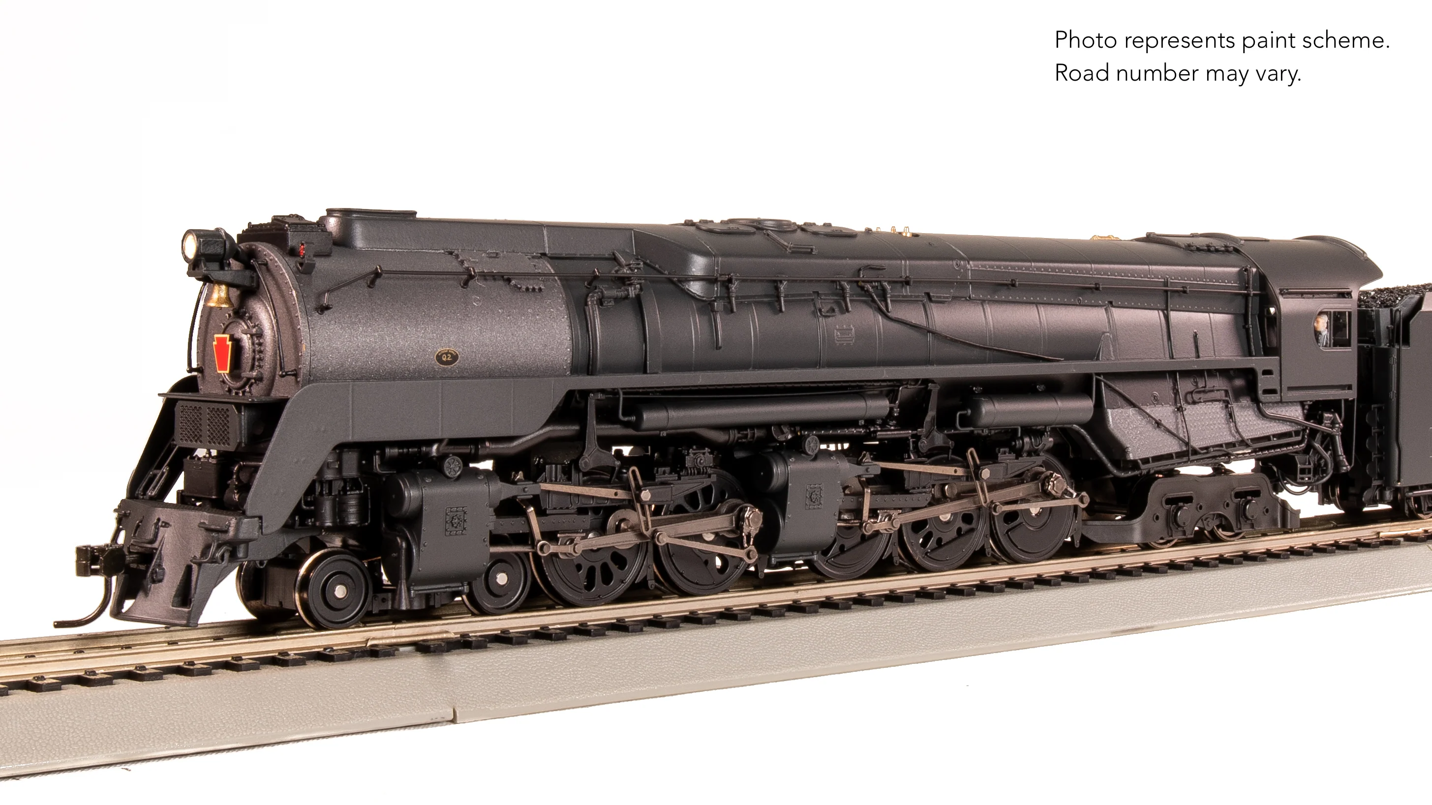 7806 PRR Q2 Duplex, 4-4-6-4, Unlettered, Production Version, 18,000 gallon tender, Paragon4 Sound/DC/DCC, Smoke, HO - Image 8