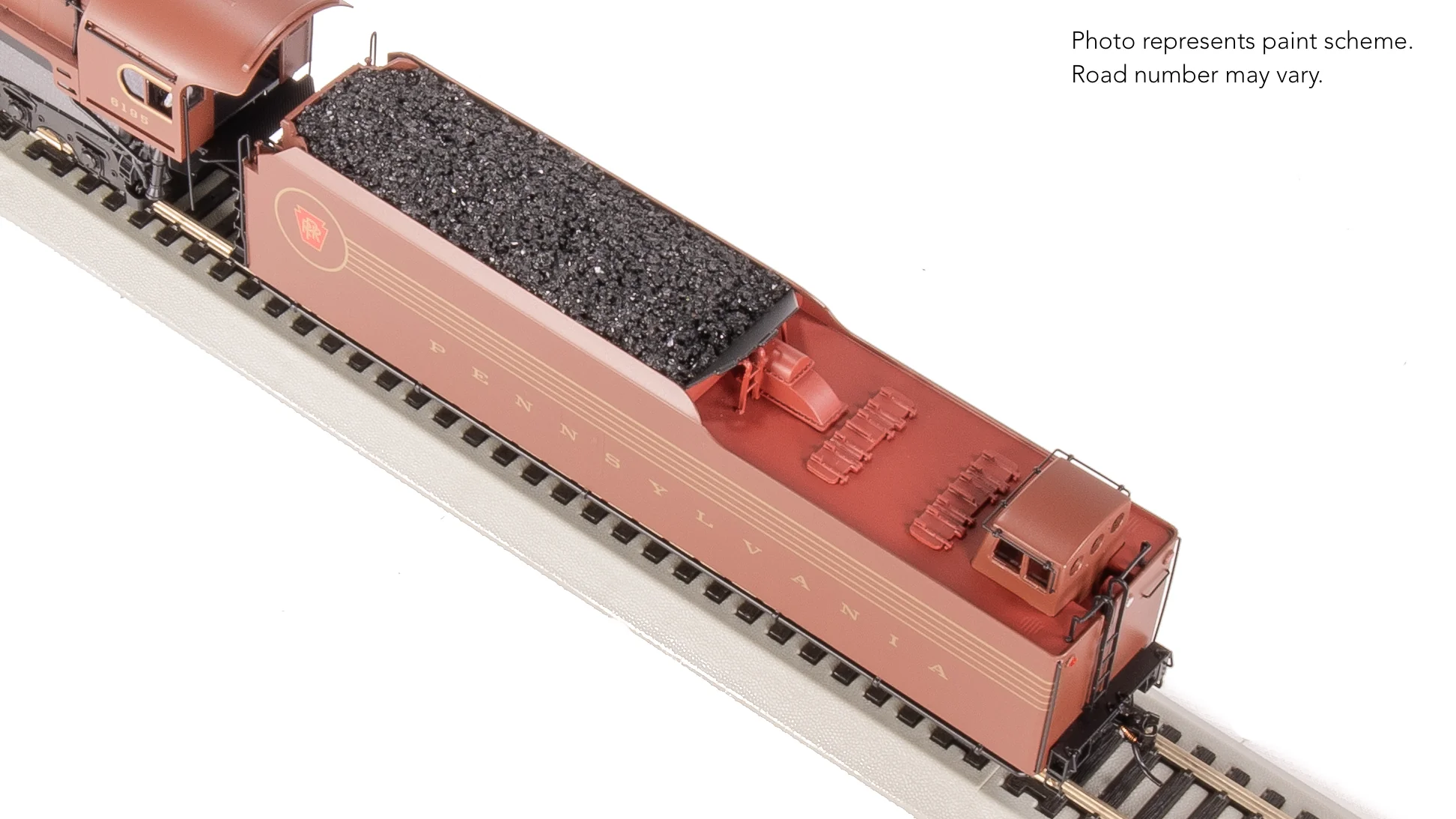 7809 PRR Q2 Duplex 4-4-6-4, #6195, Prototype Version, Tuscan Red 5-Stripe Fantasy Scheme, Paragon4 Sound/DC/DCC, Smoke, HO - Image 27