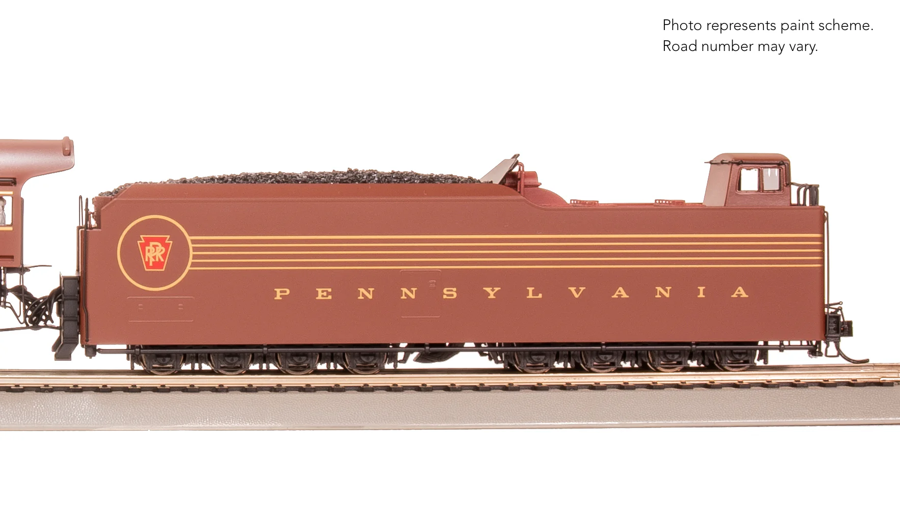 7809 PRR Q2 Duplex 4-4-6-4, #6195, Prototype Version, Tuscan Red 5-Stripe Fantasy Scheme, Paragon4 Sound/DC/DCC, Smoke, HO - Image 3