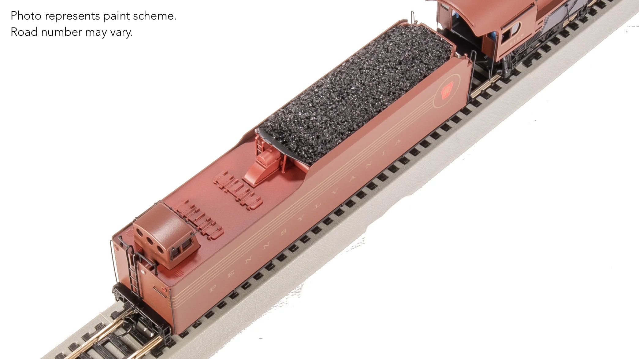 7809 PRR Q2 Duplex 4-4-6-4, #6195, Prototype Version, Tuscan Red 5-Stripe Fantasy Scheme, Paragon4 Sound/DC/DCC, Smoke, HO - Image 33