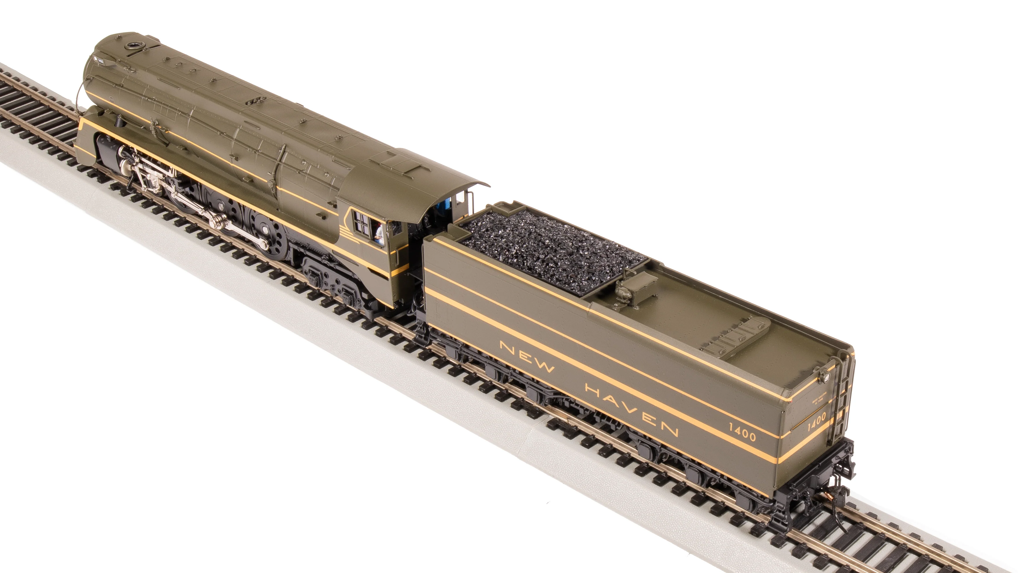 7876 New Haven I-5, #1400, Green Fantasy Scheme, Paragon4 Sound/DC/DCC, Smoke, HO - Image 10