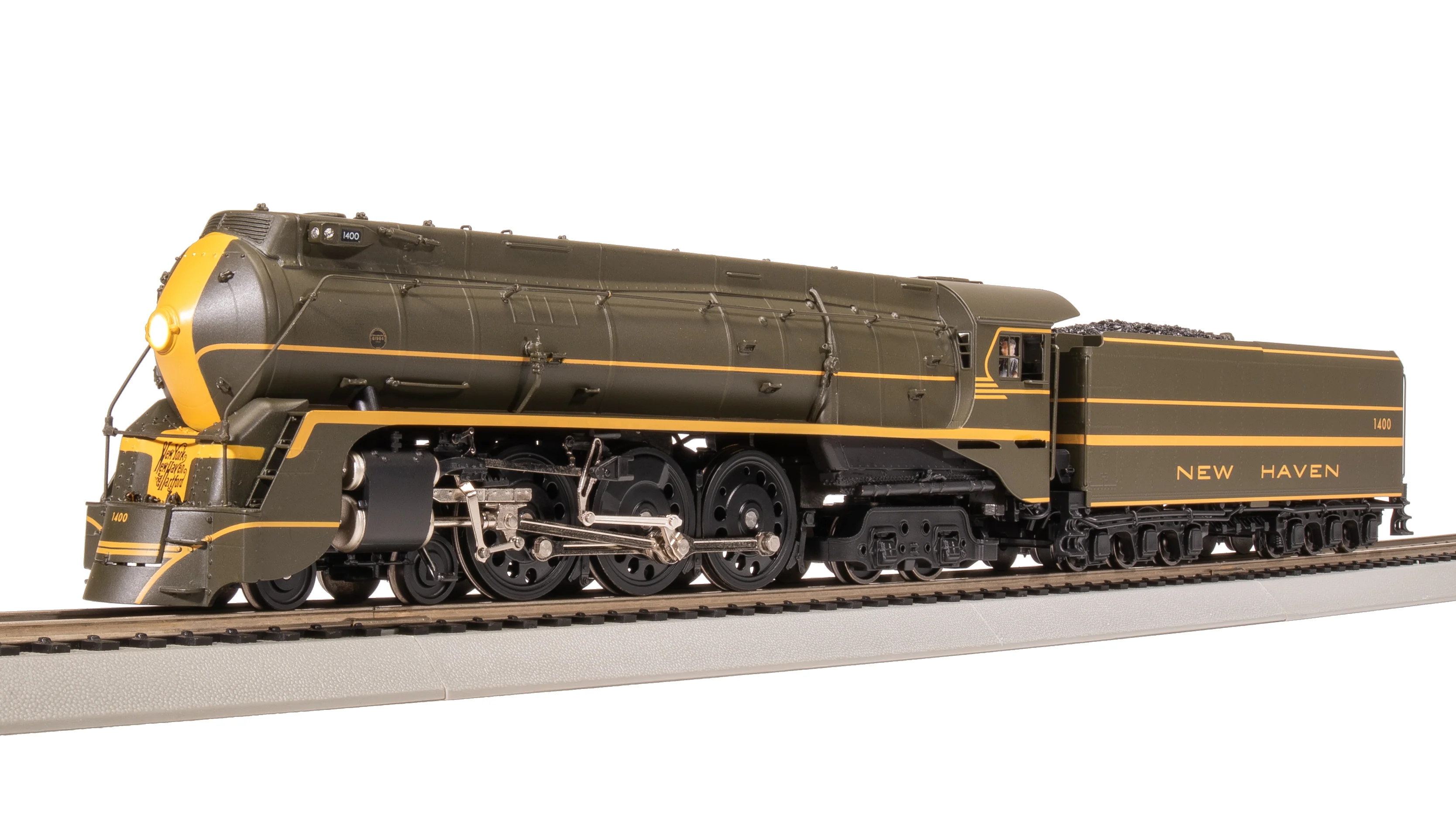 7876 New Haven I-5, #1400, Green Fantasy Scheme, Paragon4 Sound/DC/DCC, Smoke, HO - Image 3