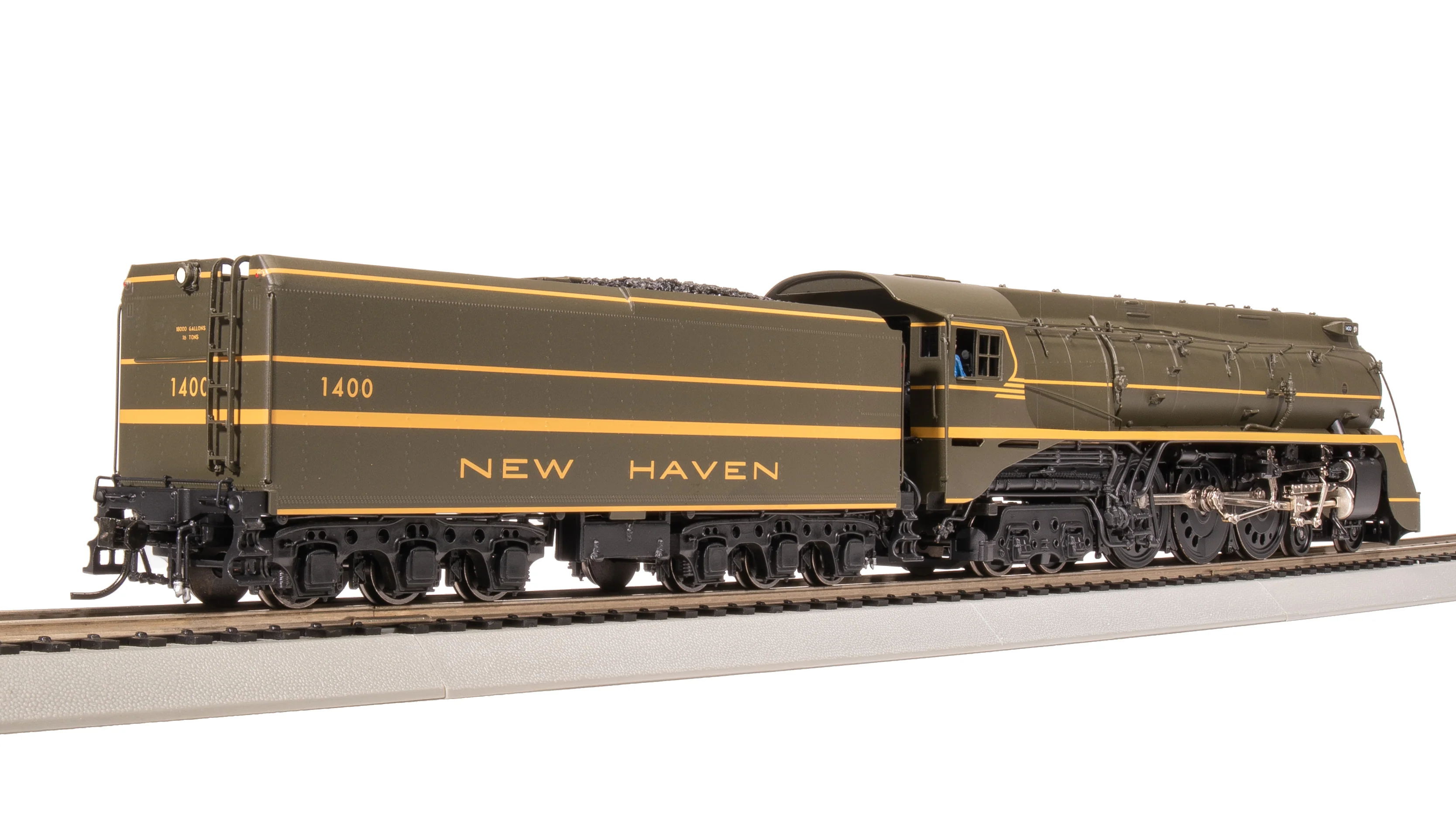 7876 New Haven I-5, #1400, Green Fantasy Scheme, Paragon4 Sound/DC/DCC, Smoke, HO - Image 4
