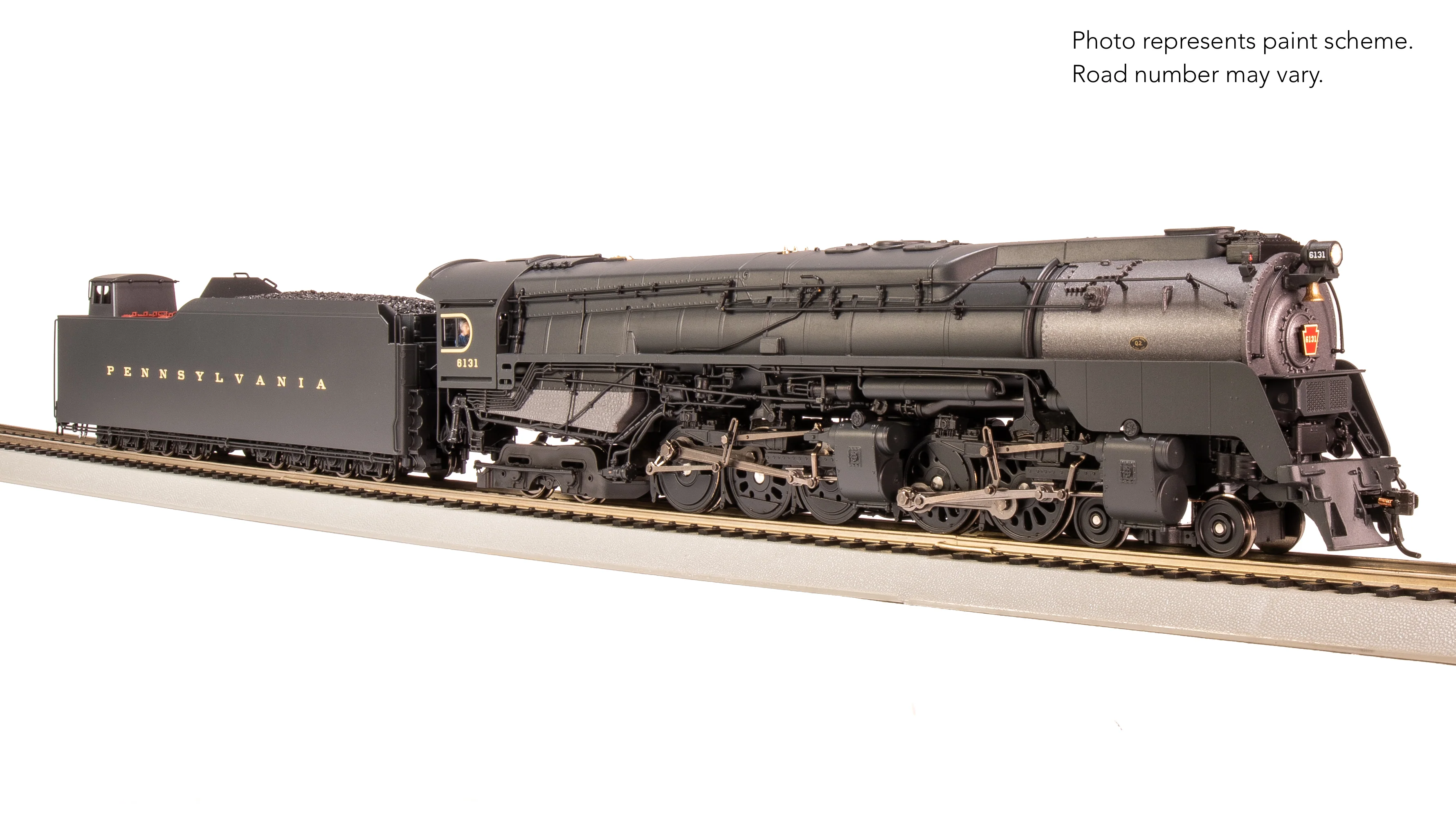 8052 PRR Q2 Duplex, 4-4-6-4, #6131, Prototype Version, 18,000 gallon tender, No-Sound / DCC-Ready, HO - Image 17