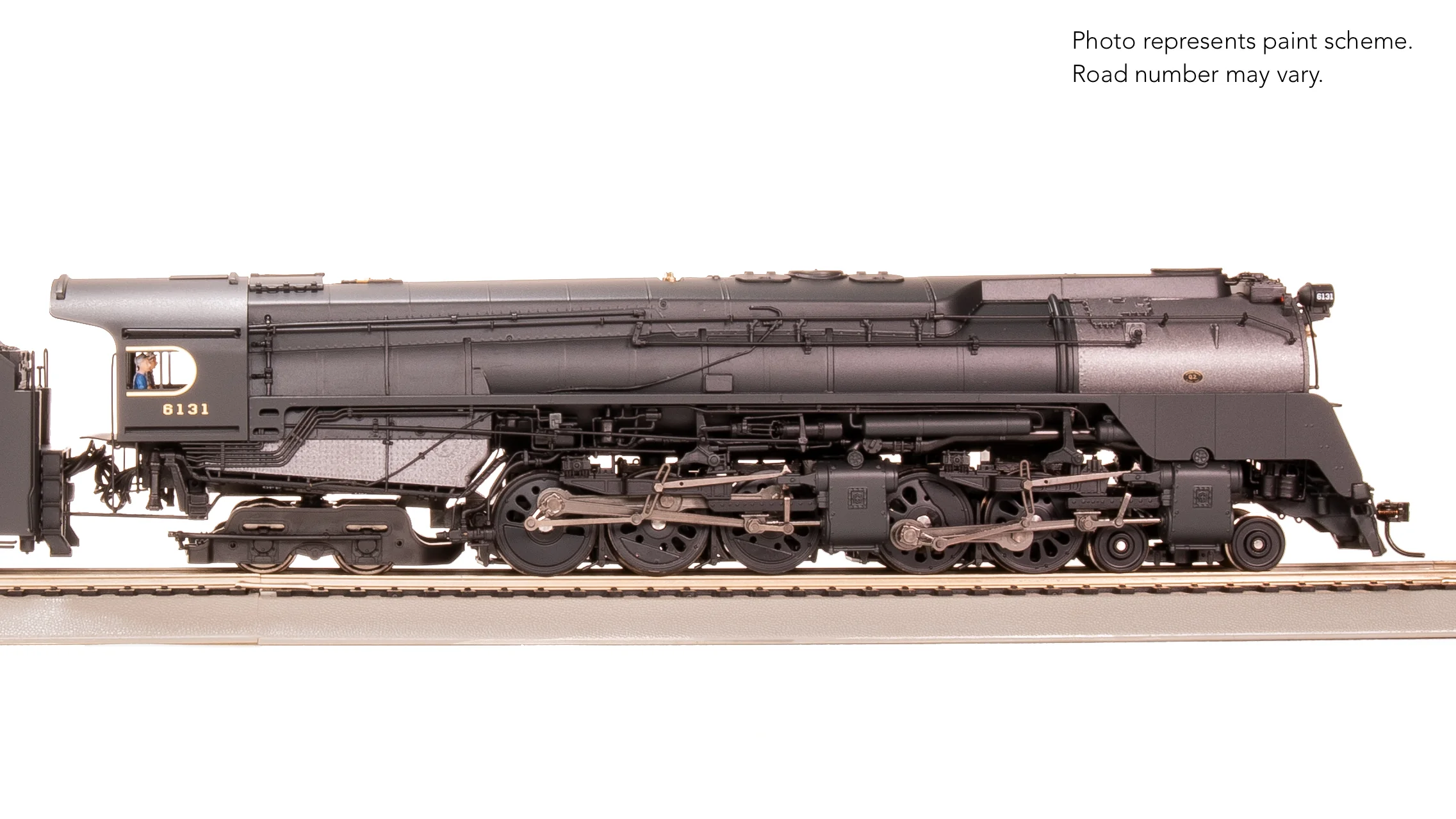 8052 PRR Q2 Duplex, 4-4-6-4, #6131, Prototype Version, 18,000 gallon tender, No-Sound / DCC-Ready, HO - Image 5