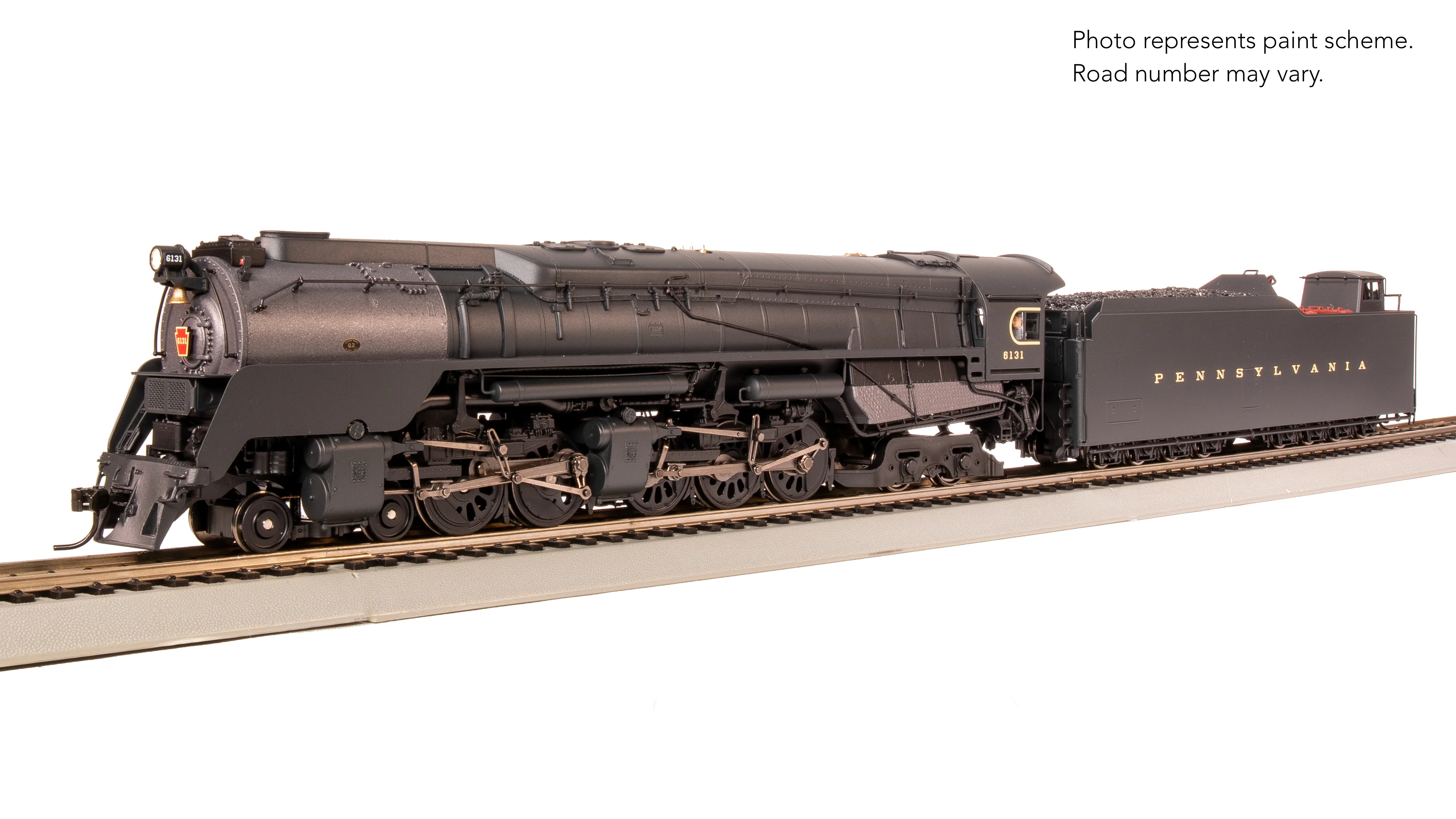 8052 PRR Q2 Duplex, 4-4-6-4, #6131, Prototype Version, 18,000 gallon tender, No-Sound / DCC-Ready, HO - Image 7