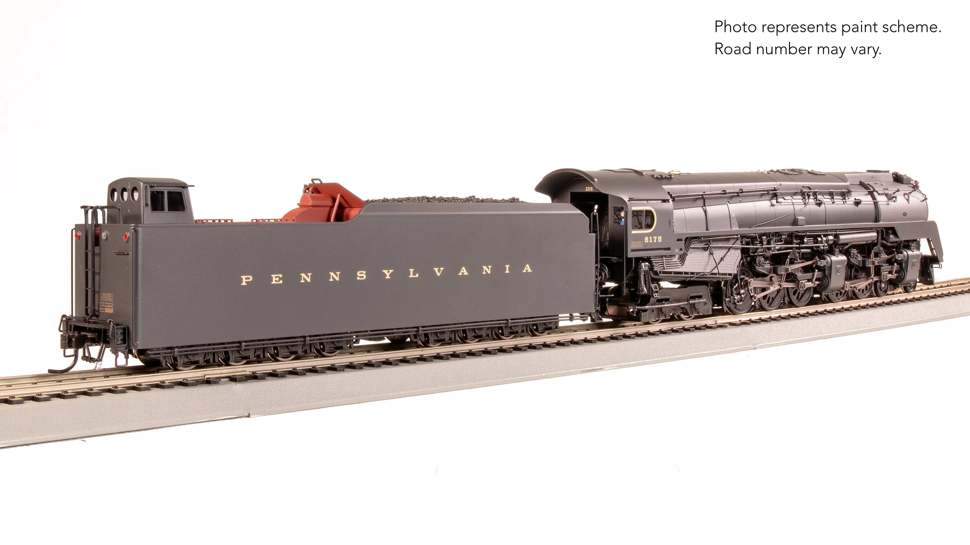 8053 PRR Q2 Duplex, 4-4-6-4, #6175, Production Version, 18,000 gallon tender, No-Sound / DCC-Ready, HO - Image 10