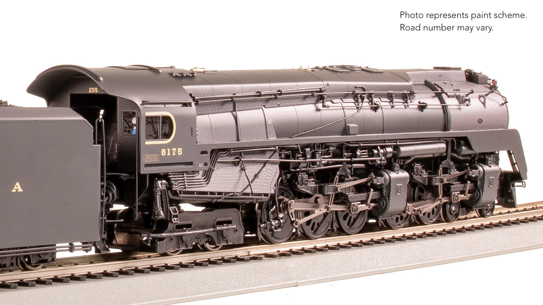 8053 PRR Q2 Duplex, 4-4-6-4, #6175, Production Version, 18,000 gallon tender, No-Sound / DCC-Ready, HO - Image 12