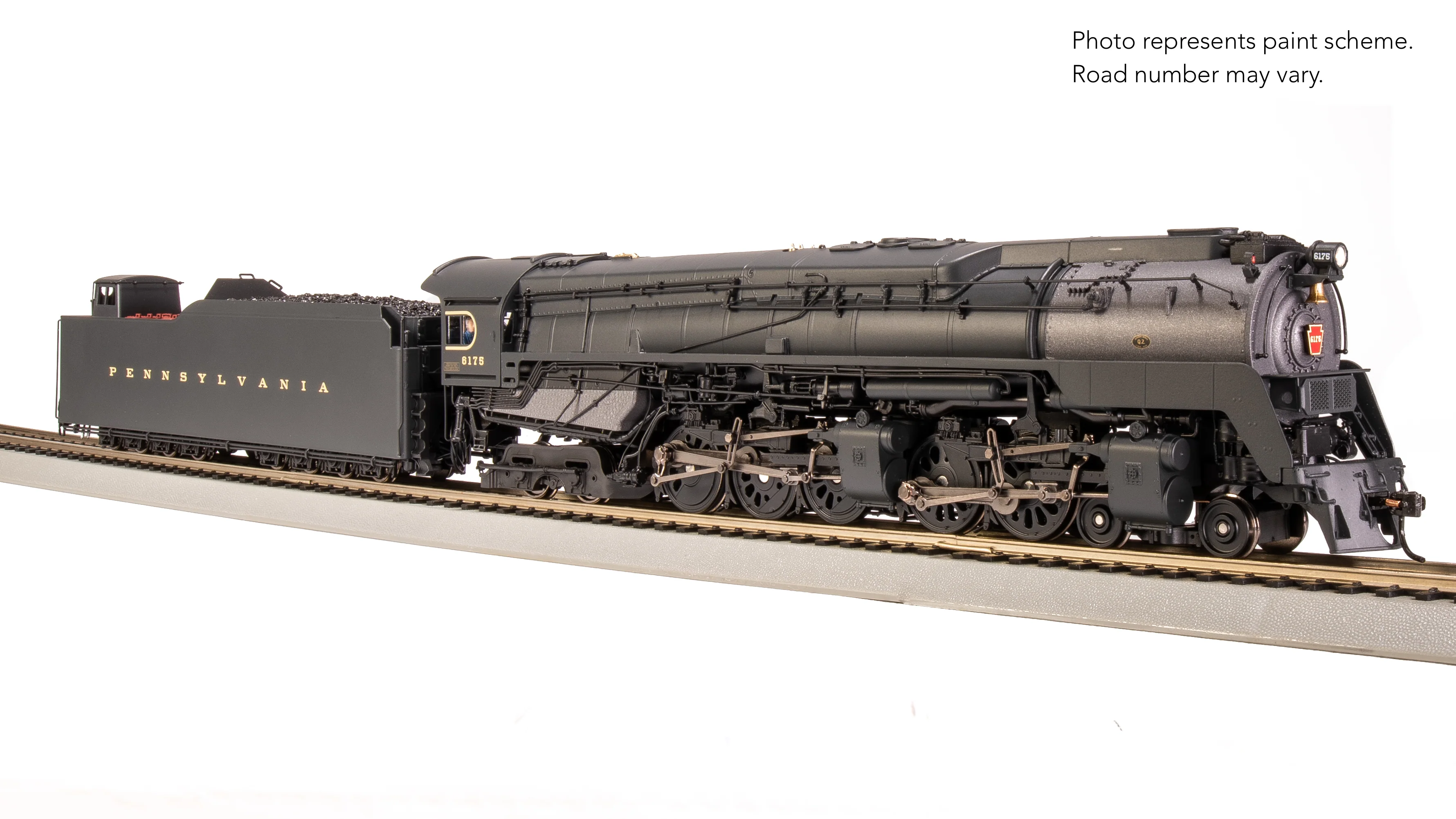 8053 PRR Q2 Duplex, 4-4-6-4, #6175, Production Version, 18,000 gallon tender, No-Sound / DCC-Ready, HO - Image 17