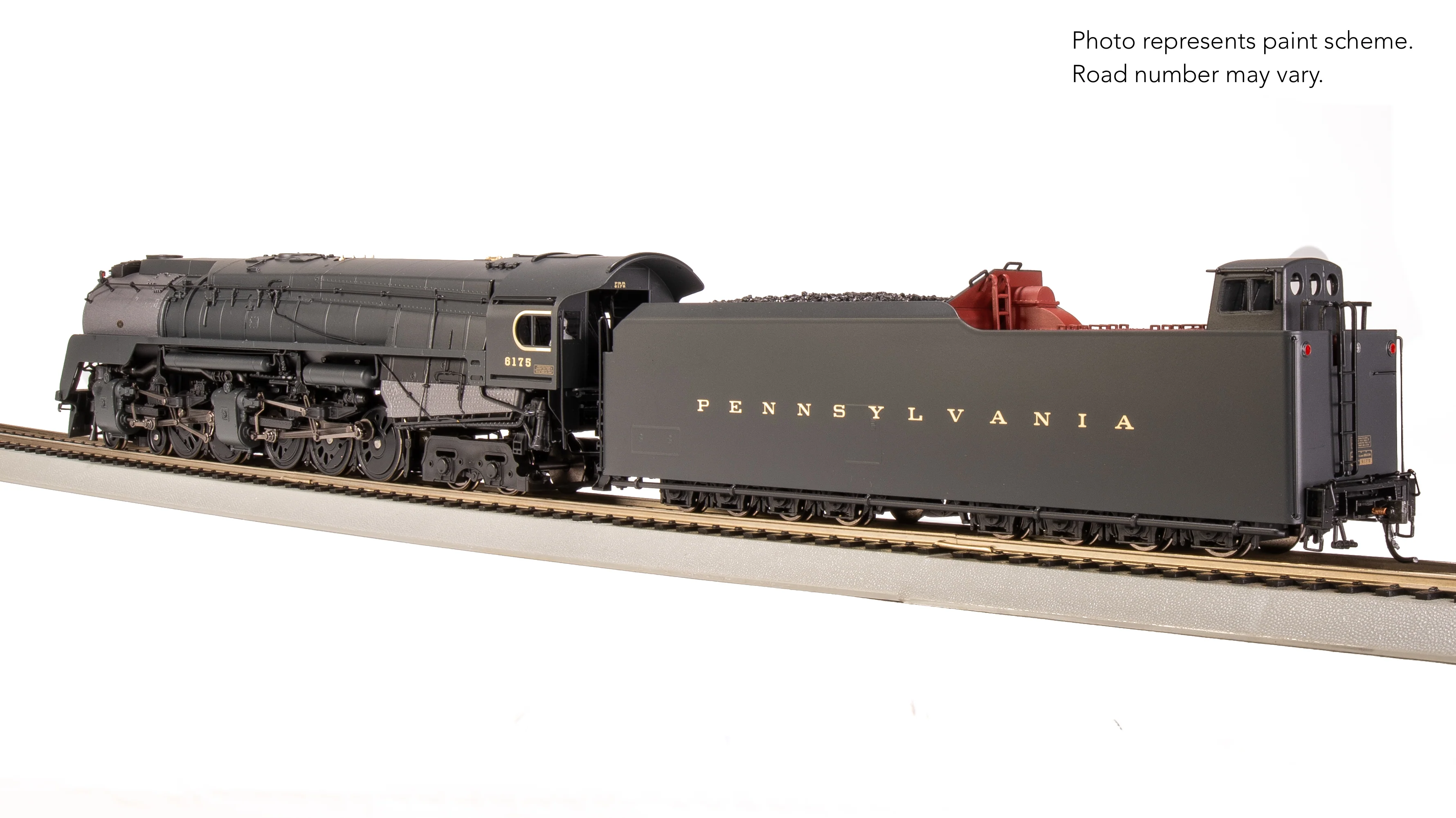 8053 PRR Q2 Duplex, 4-4-6-4, #6175, Production Version, 18,000 gallon tender, No-Sound / DCC-Ready, HO - Image 21