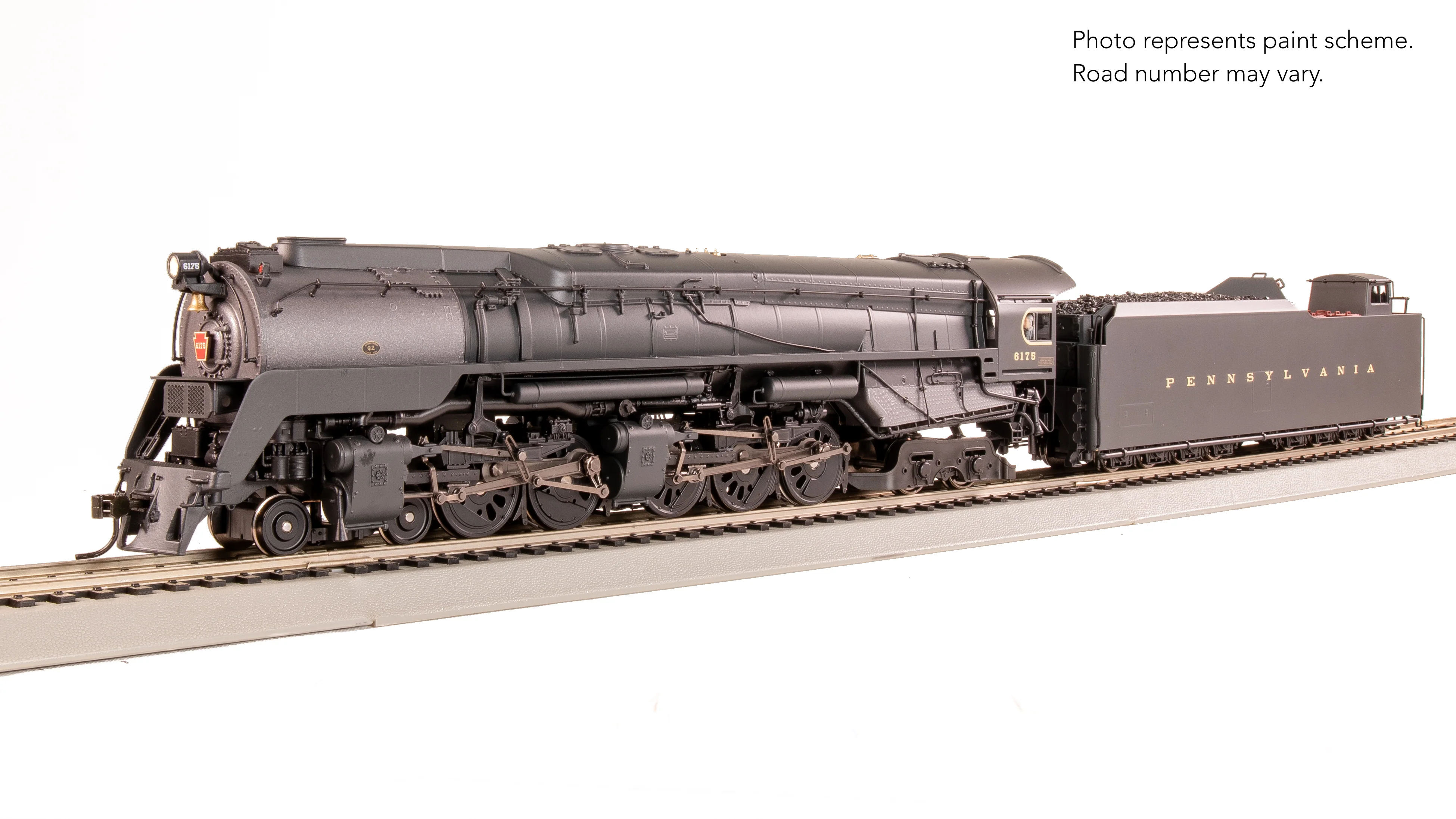 8053 PRR Q2 Duplex, 4-4-6-4, #6175, Production Version, 18,000 gallon tender, No-Sound / DCC-Ready, HO - Image 7