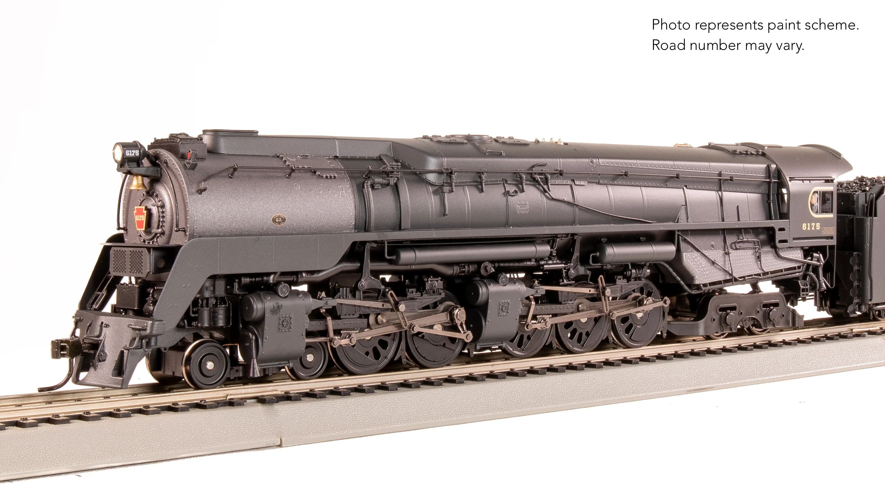 8053 PRR Q2 Duplex, 4-4-6-4, #6175, Production Version, 18,000 gallon tender, No-Sound / DCC-Ready, HO - Image 8