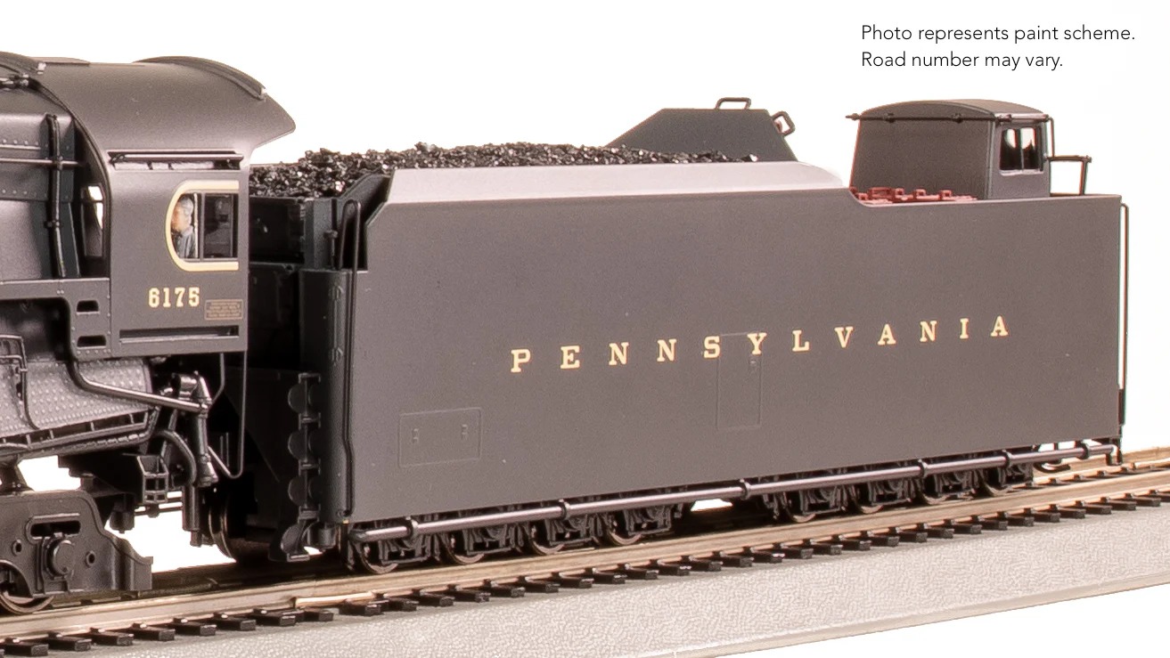 8053 PRR Q2 Duplex, 4-4-6-4, #6175, Production Version, 18,000 gallon tender, No-Sound / DCC-Ready, HO - Image 9