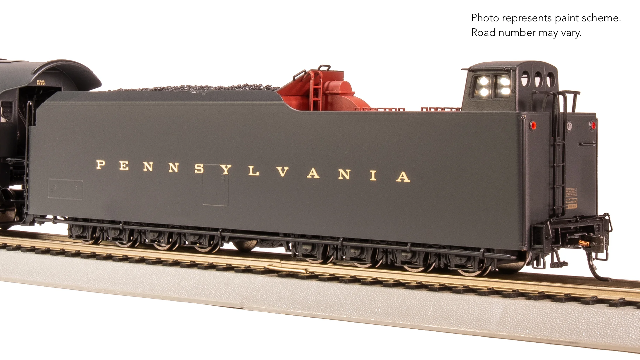 8054 PRR Q2 Duplex, 4-4-6-4, #6180, Production Version, 18,000 gallon tender, No-Sound / DCC-Ready, HO - Image 21