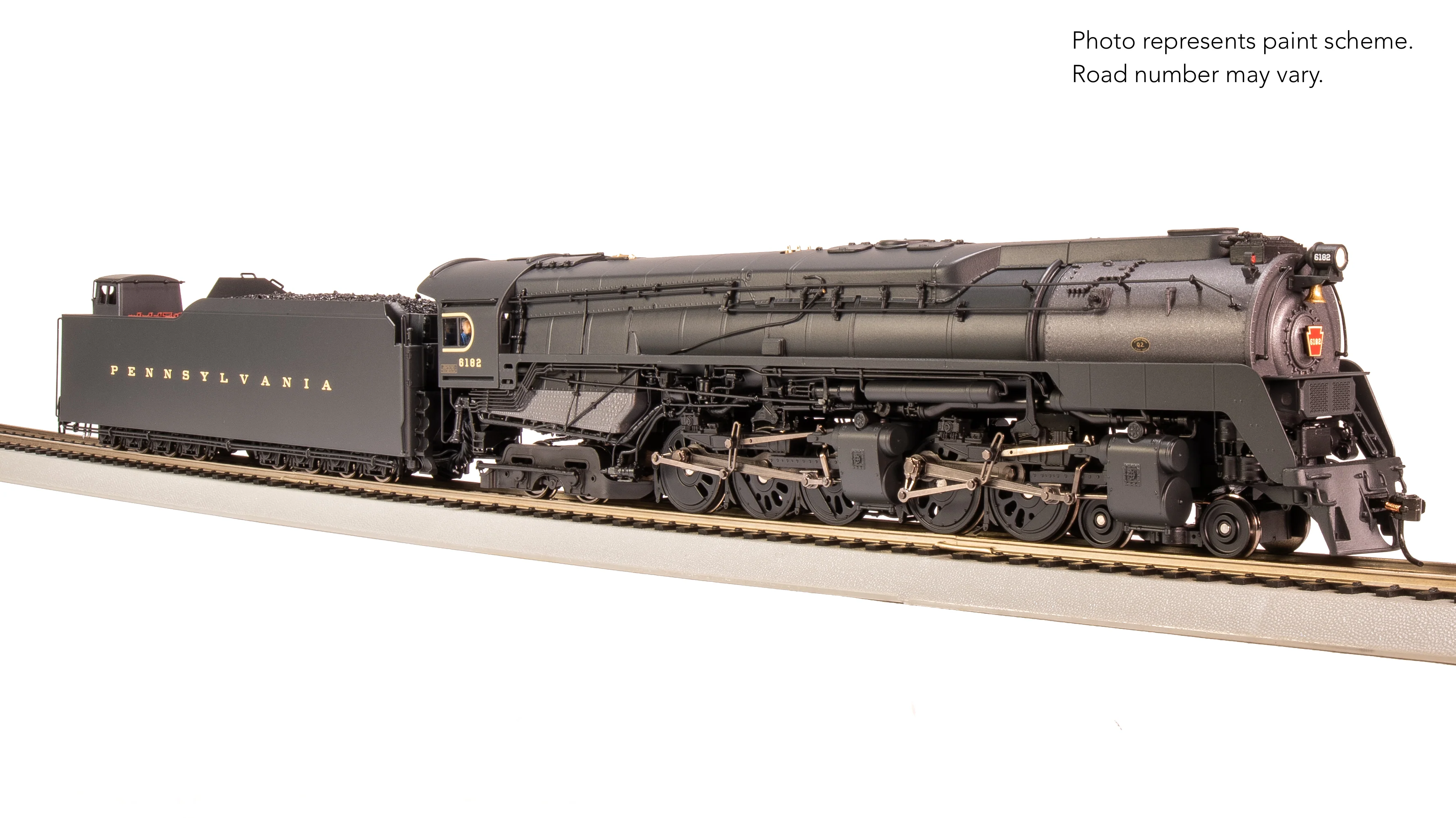8055 PRR Q2 Duplex, 4-4-6-4, #6182, Production Version, 18,000 gallon tender, No-Sound / DCC-Ready, HO - Image 17