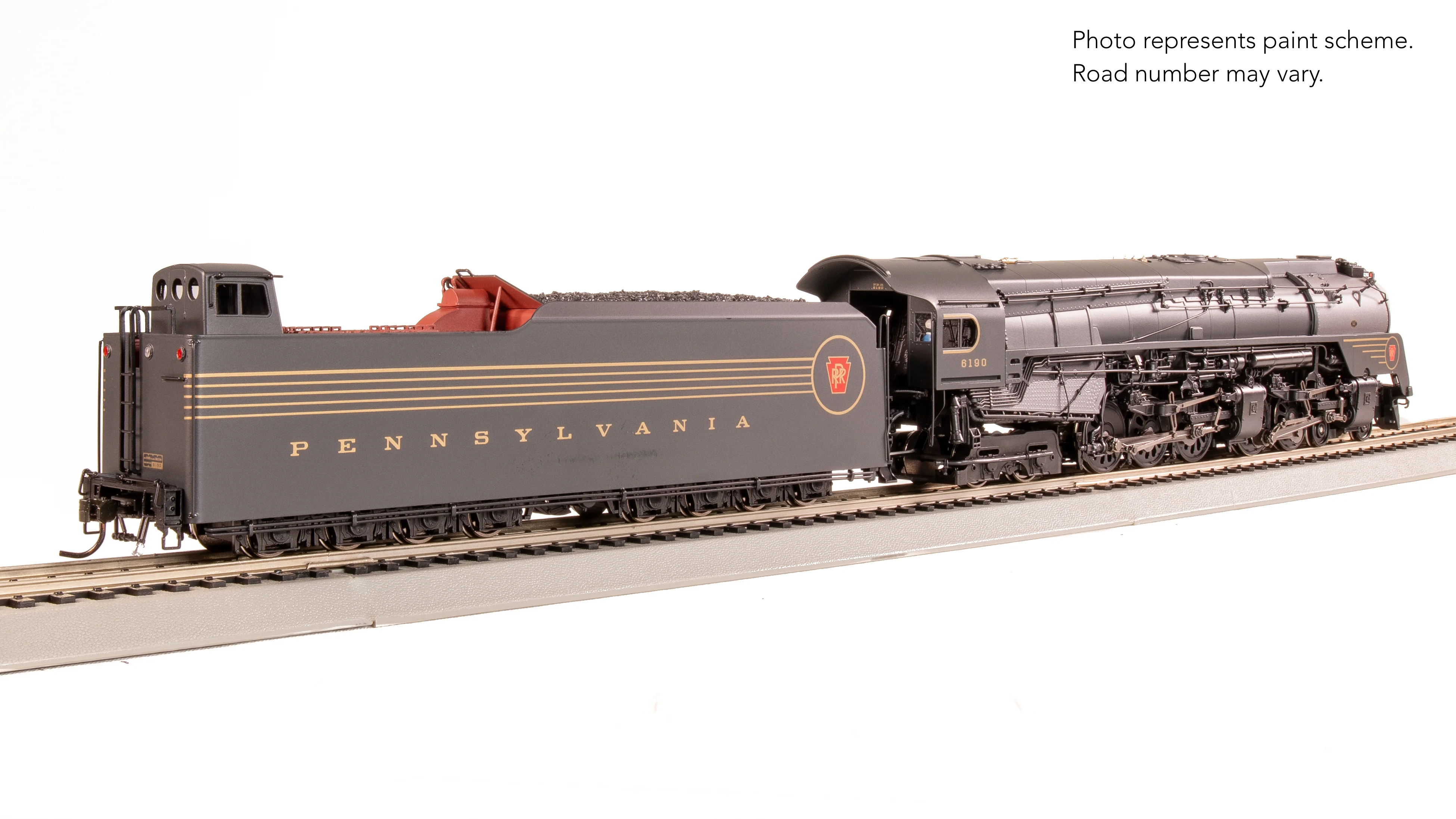 8056 PRR Q2 Duplex, 4-4-6-4, #6190, Prototype Version, DGLE 5-Stripe Fantasy Scheme, No-Sound / DCC-Ready, HO - Image 10