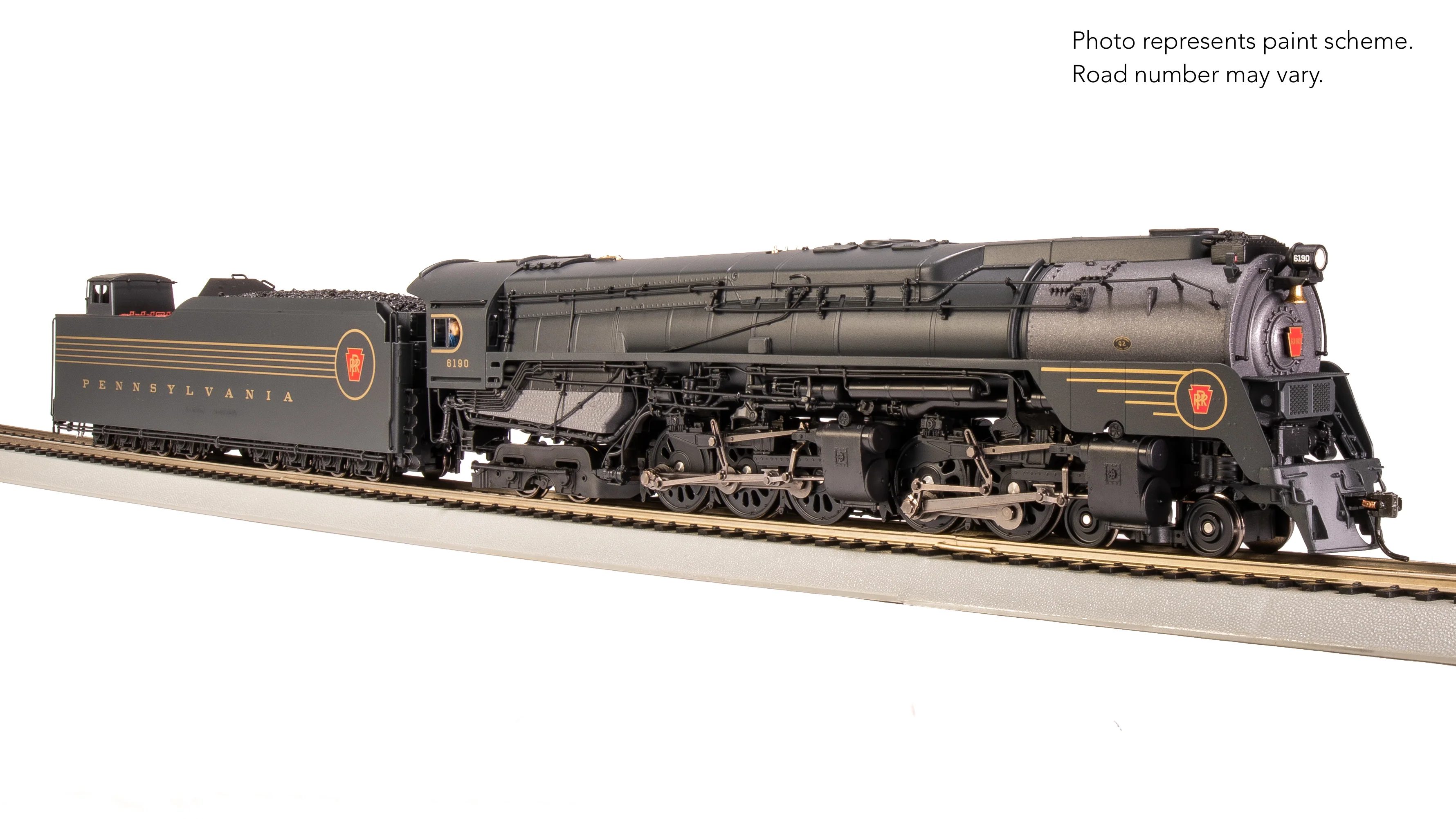 8056 PRR Q2 Duplex, 4-4-6-4, #6190, Prototype Version, DGLE 5-Stripe Fantasy Scheme, No-Sound / DCC-Ready, HO - Image 17