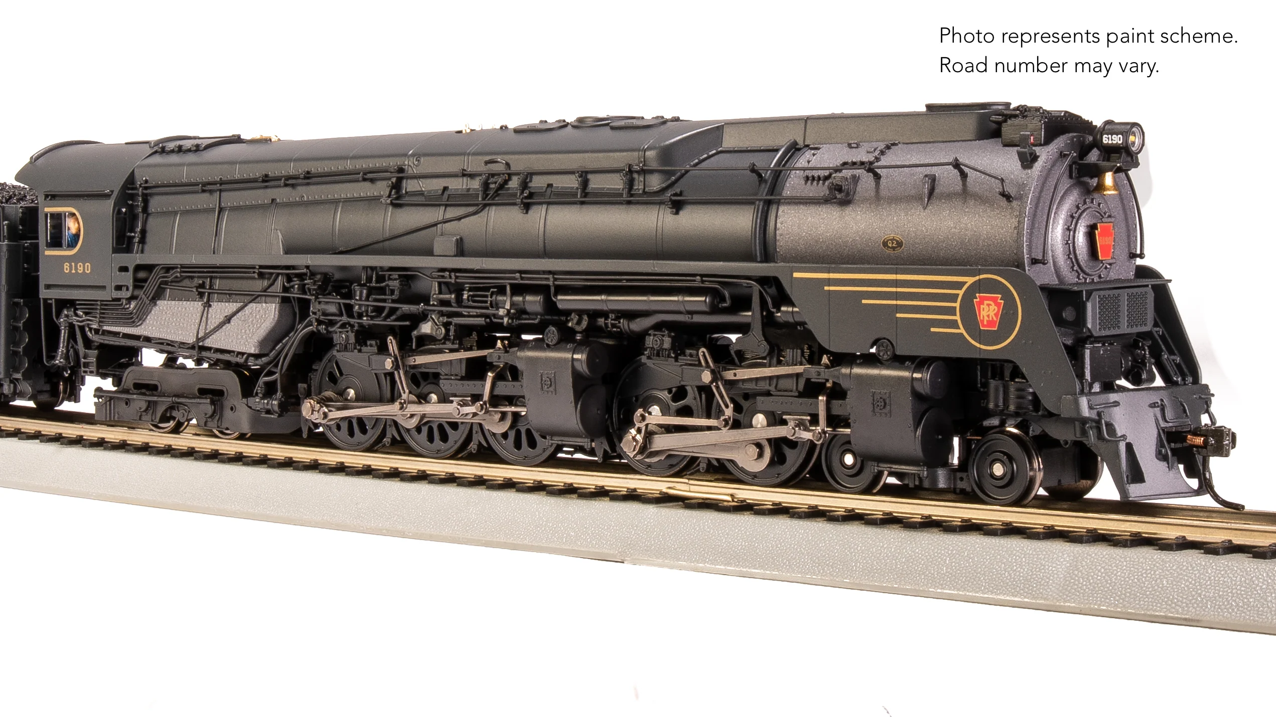 8056 PRR Q2 Duplex, 4-4-6-4, #6190, Prototype Version, DGLE 5-Stripe Fantasy Scheme, No-Sound / DCC-Ready, HO - Image 18