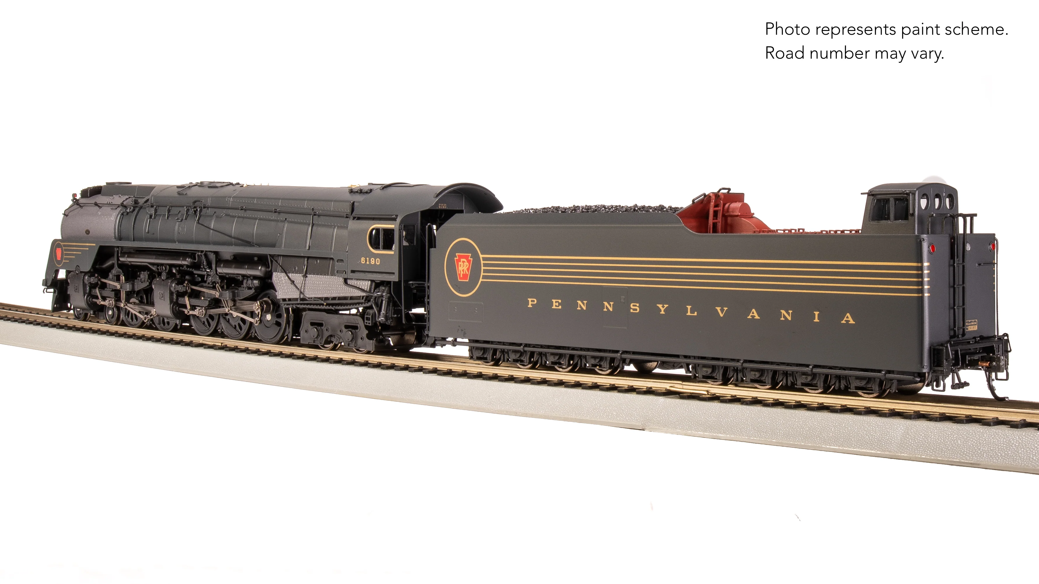 8056 PRR Q2 Duplex, 4-4-6-4, #6190, Prototype Version, DGLE 5-Stripe Fantasy Scheme, No-Sound / DCC-Ready, HO - Image 20