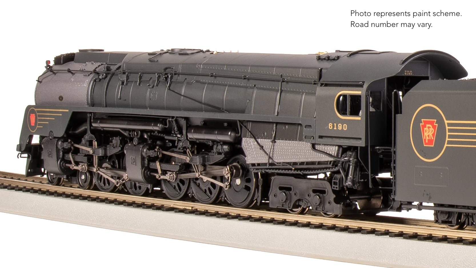 8056 PRR Q2 Duplex, 4-4-6-4, #6190, Prototype Version, DGLE 5-Stripe Fantasy Scheme, No-Sound / DCC-Ready, HO - Image 22