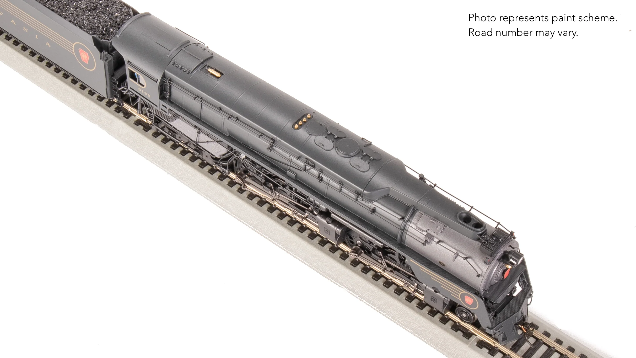8056 PRR Q2 Duplex, 4-4-6-4, #6190, Prototype Version, DGLE 5-Stripe Fantasy Scheme, No-Sound / DCC-Ready, HO - Image 24